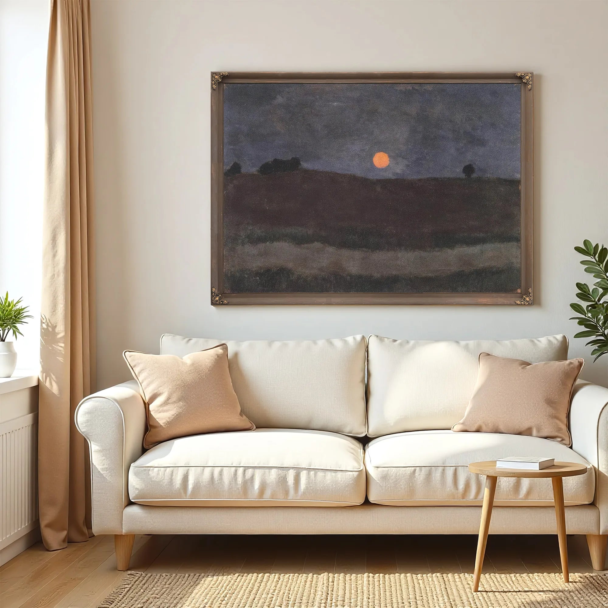 Moonlit Landscape By Paula Modersohn Becker Fine Art Print