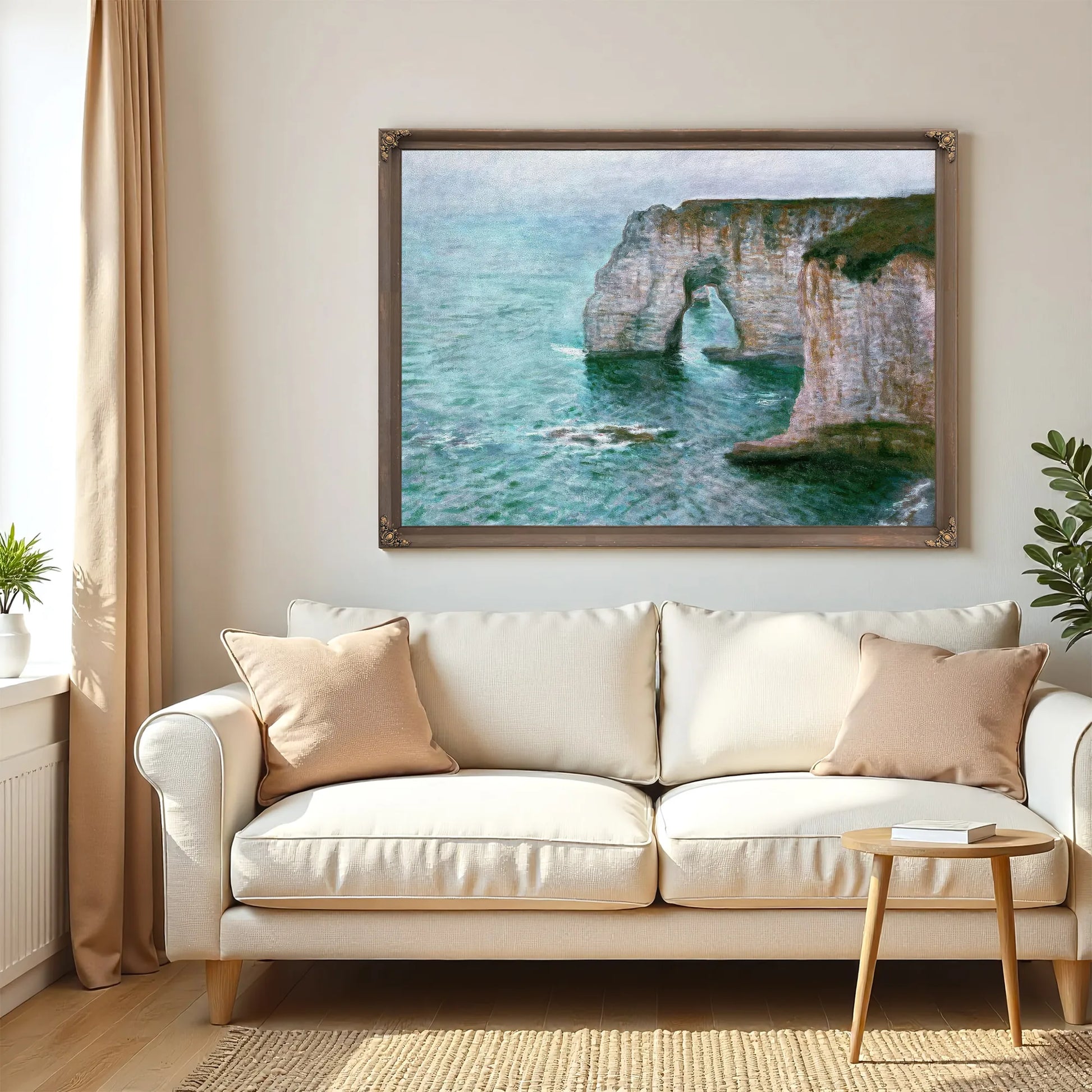 The Manne Porte At Etretat By Claude Monet Fine Art Print