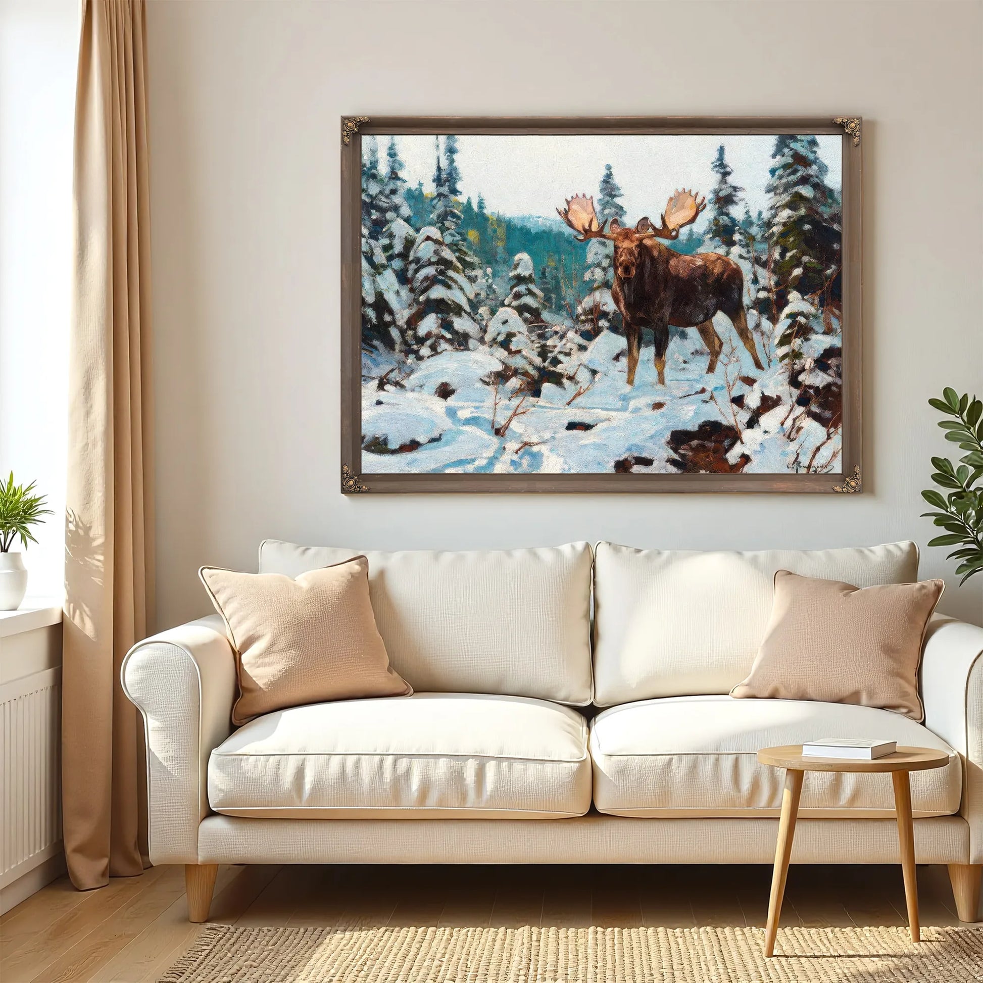 Bull Moose By Carl Rungius Fine Art Print