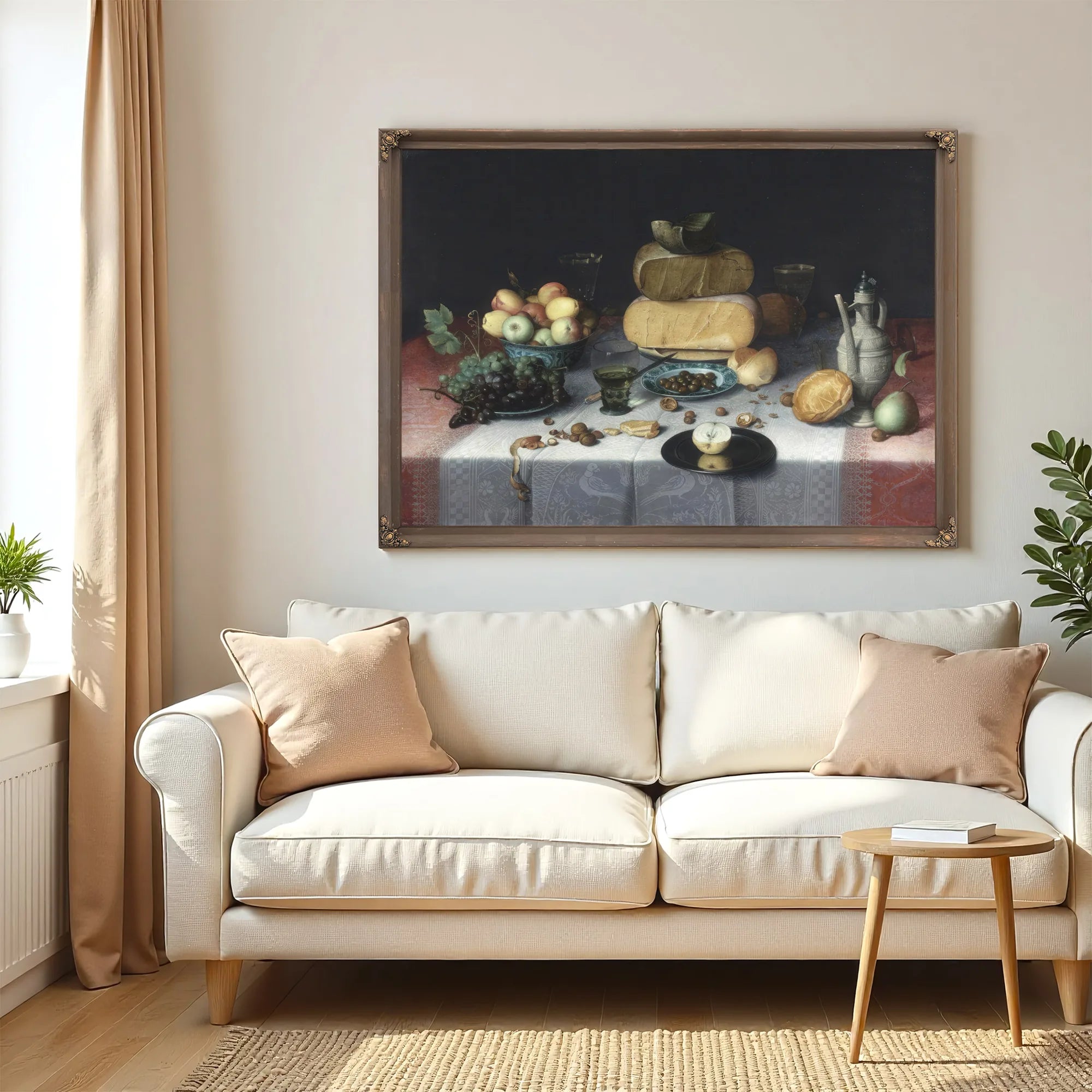 Still Life With Cheeses By Floris Claesz Van Dyck Fine Art Print