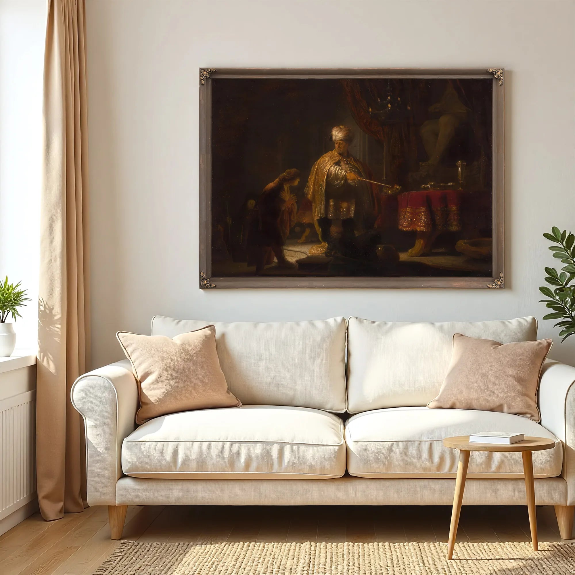 Danieland Cyrus Before The Idol Bel By Rembrandt Fine Art Print