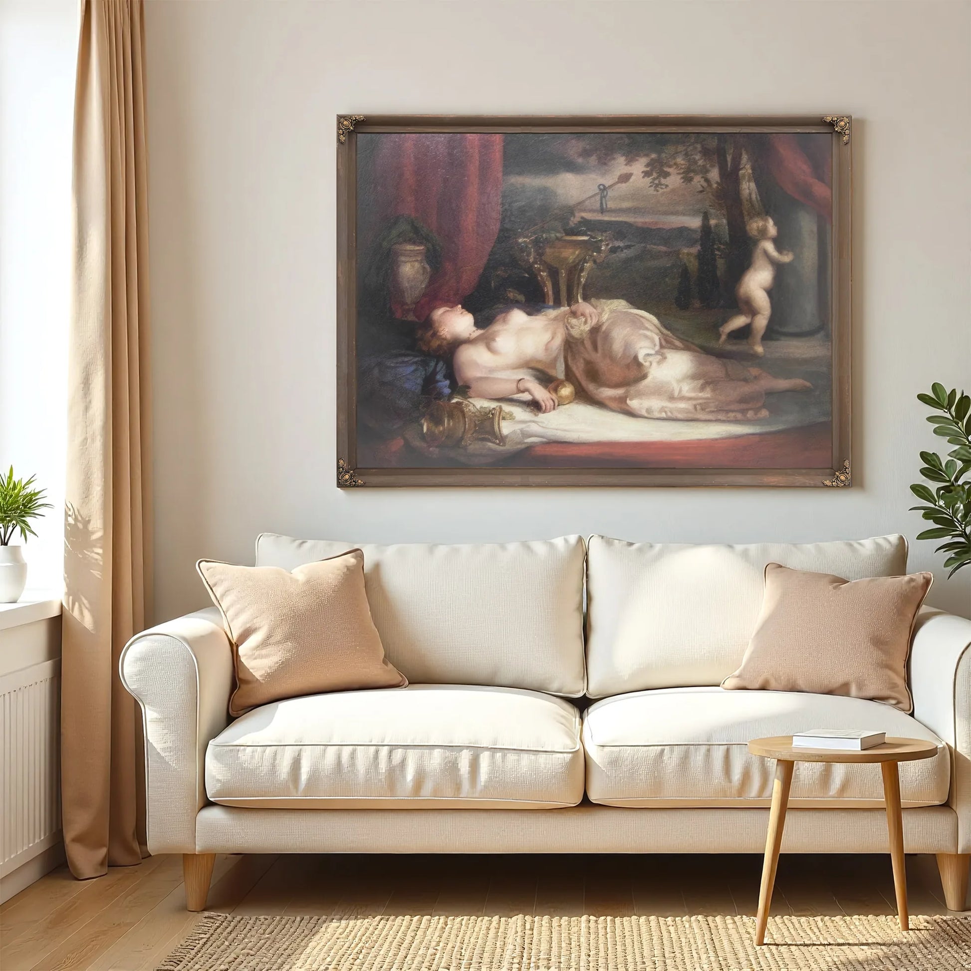 Nude Asleep By William Etty Fine Art Print