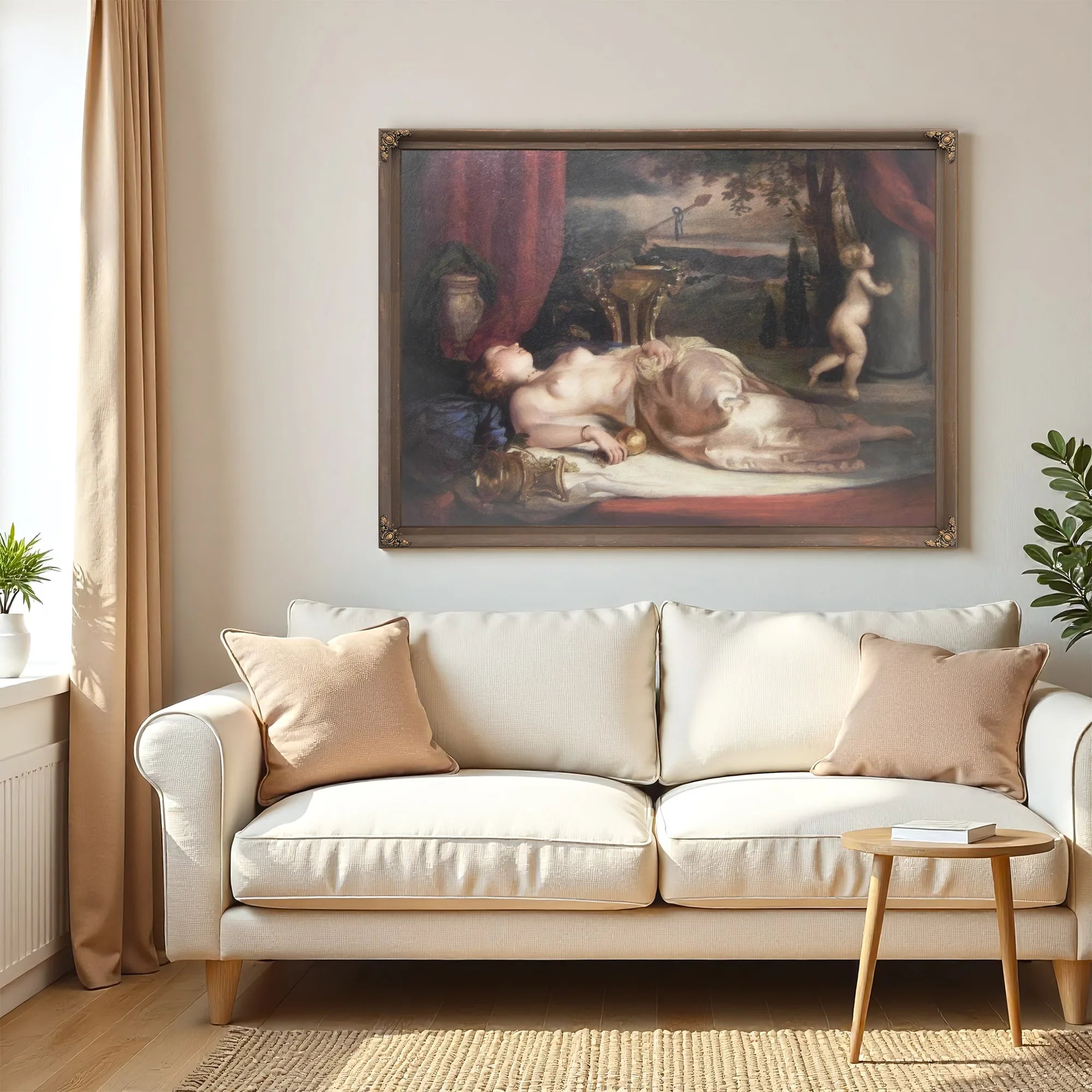 Nude Asleep By William Etty Fine Art Print