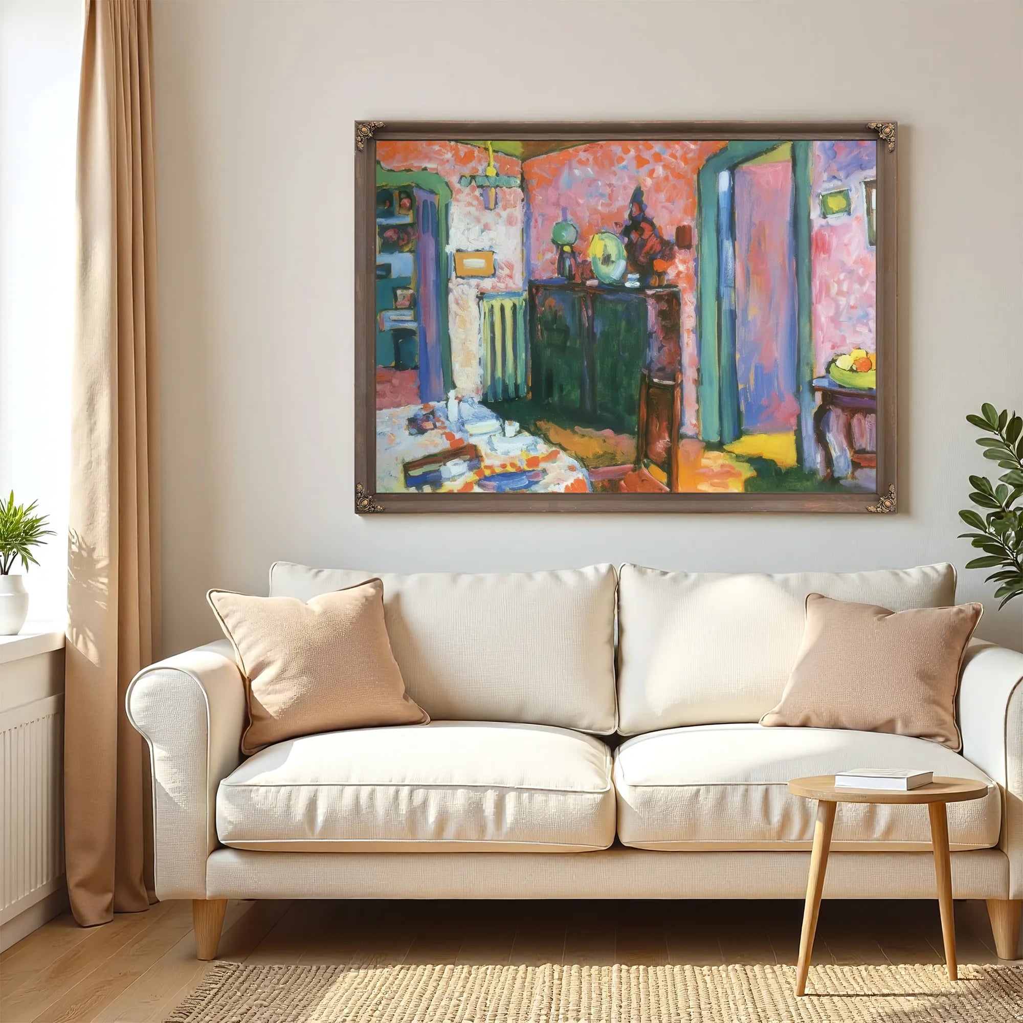Interior ( My Dining Room) 1909 By Wassily Kandinsky Fine Art Print