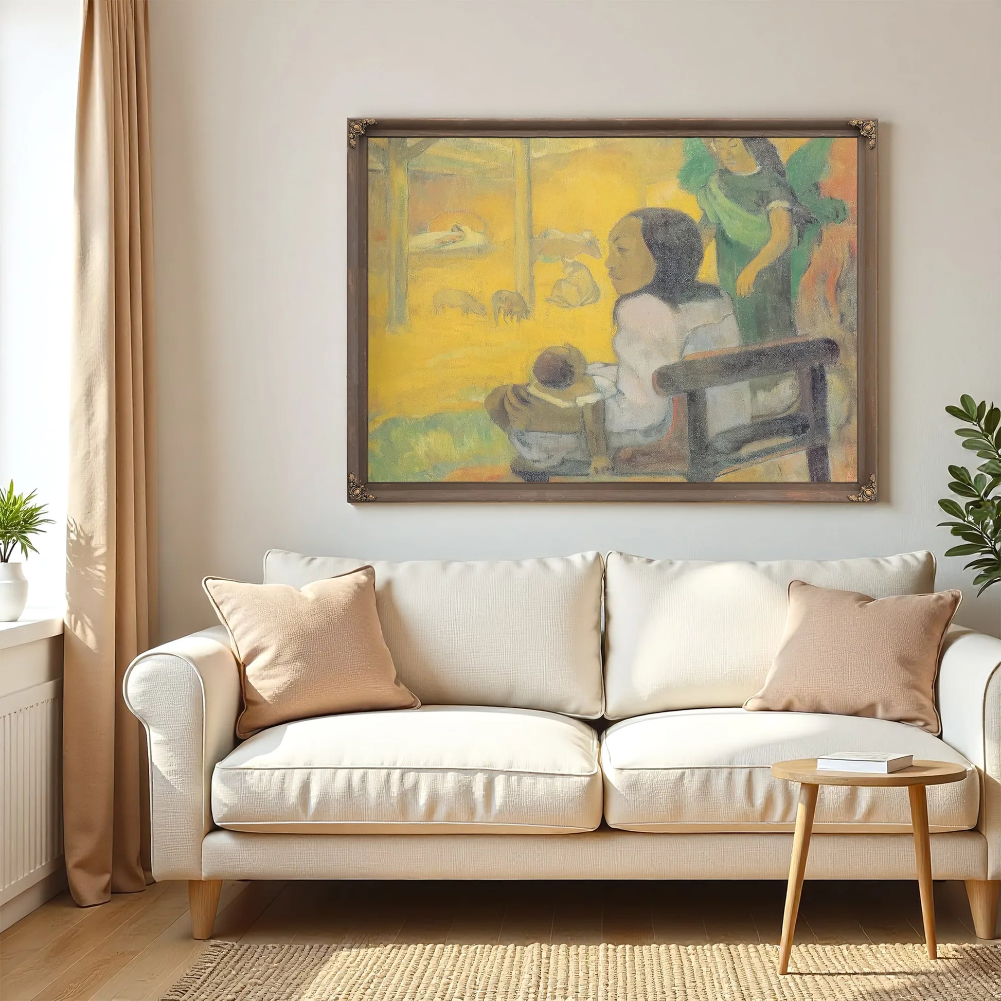 Be Be ( The Nativity) By Paul Gauguin Fine Art Print