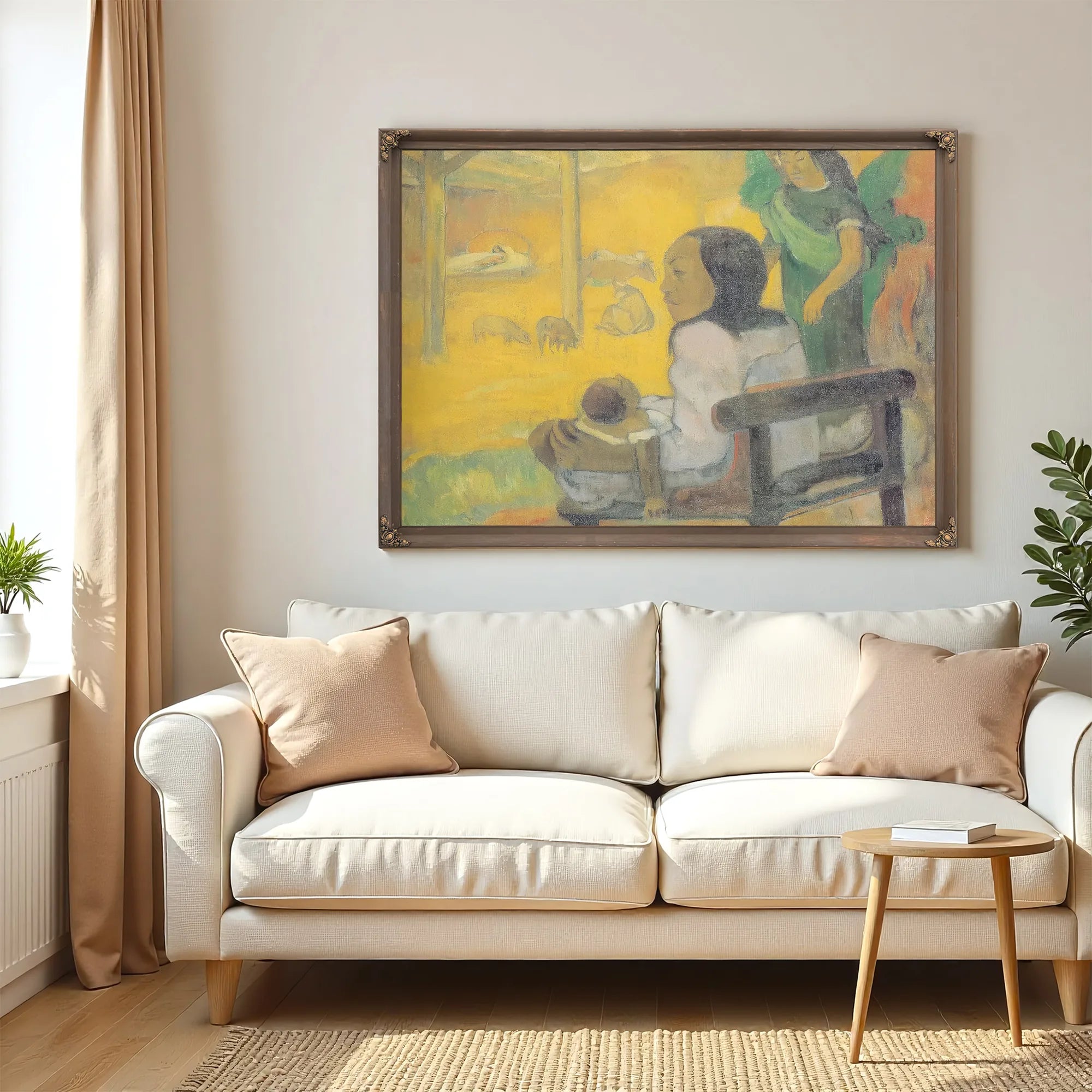 Be Be ( The Nativity) By Paul Gauguin Fine Art Print