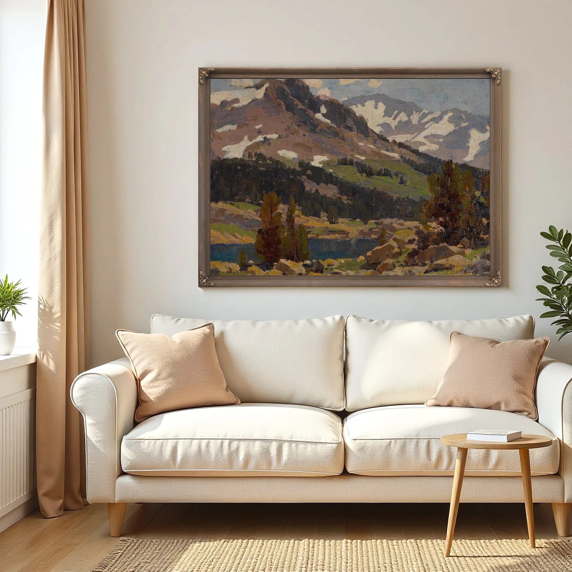 Sierra Slopes And Lake By Edgar Payne Fine Art Print