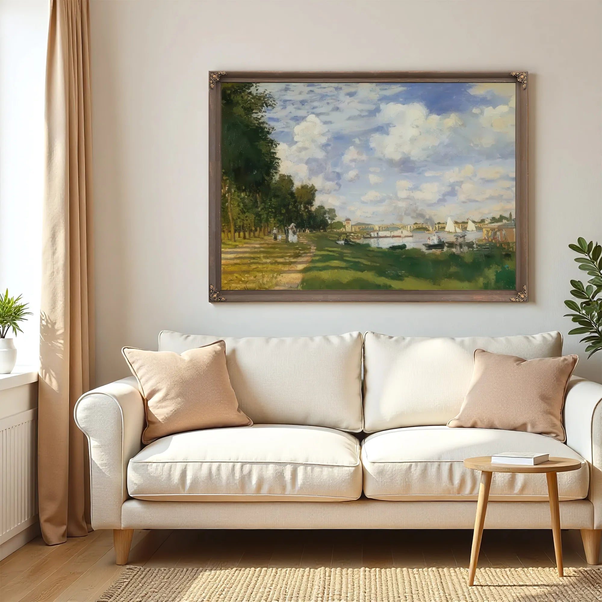 The Harbour At Argenteuil By Claude Monet Fine Art Print