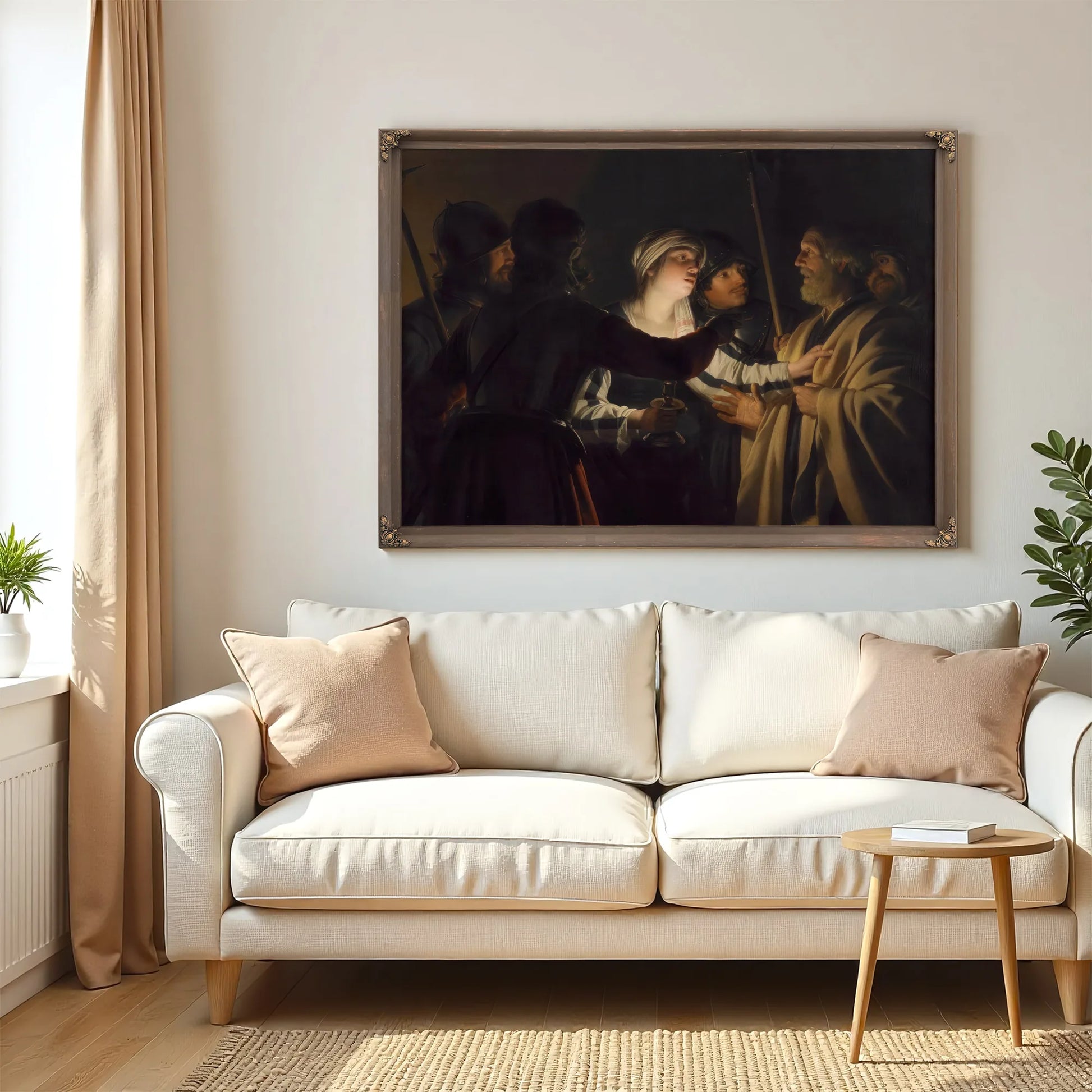 The Denial Of St. Peter By Gerrit Van Honthorst Fine Art Print
