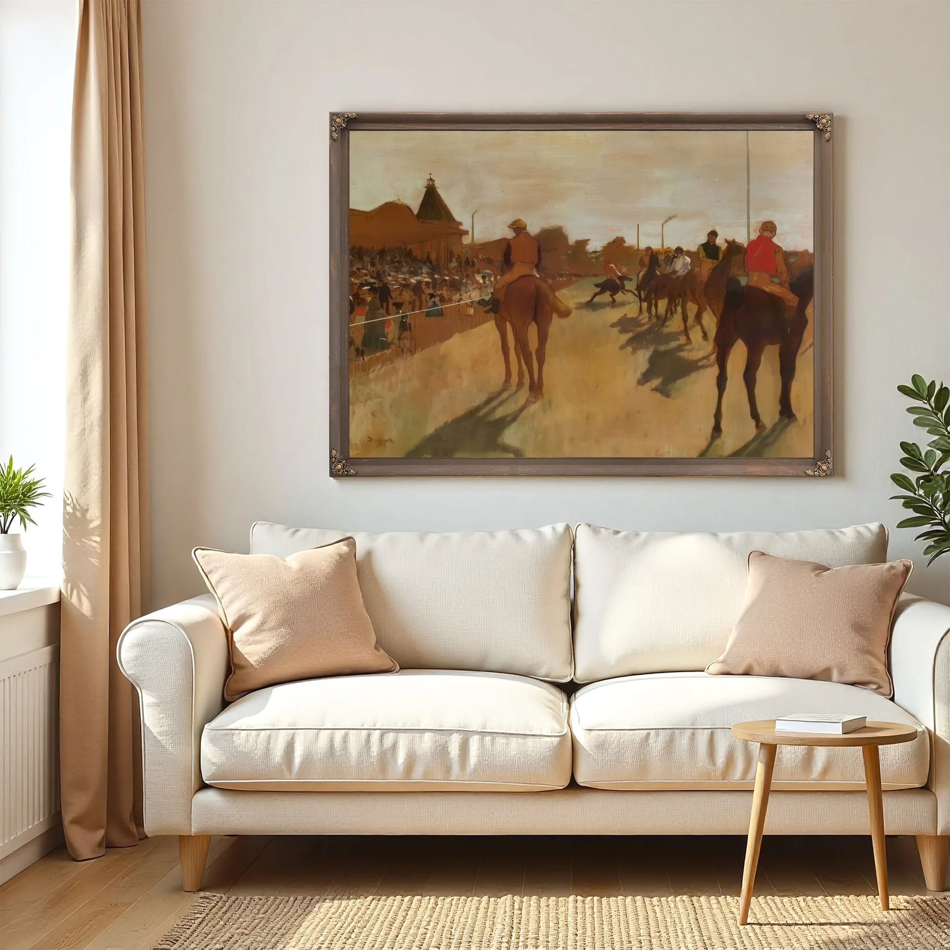 At The Race Course By Edgar Degas Fine Art Print