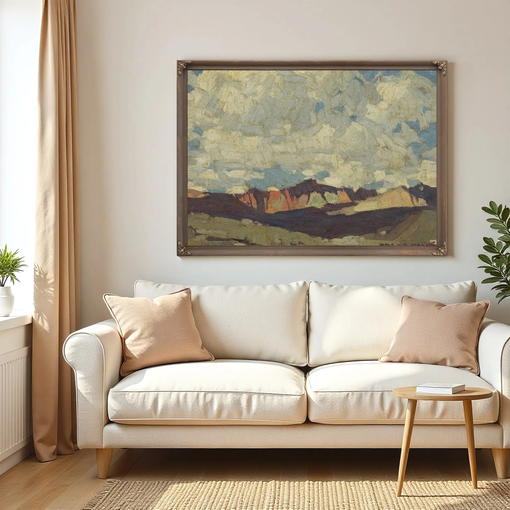 Clouds Above Cliffs By Edgar Payne Fine Art Print