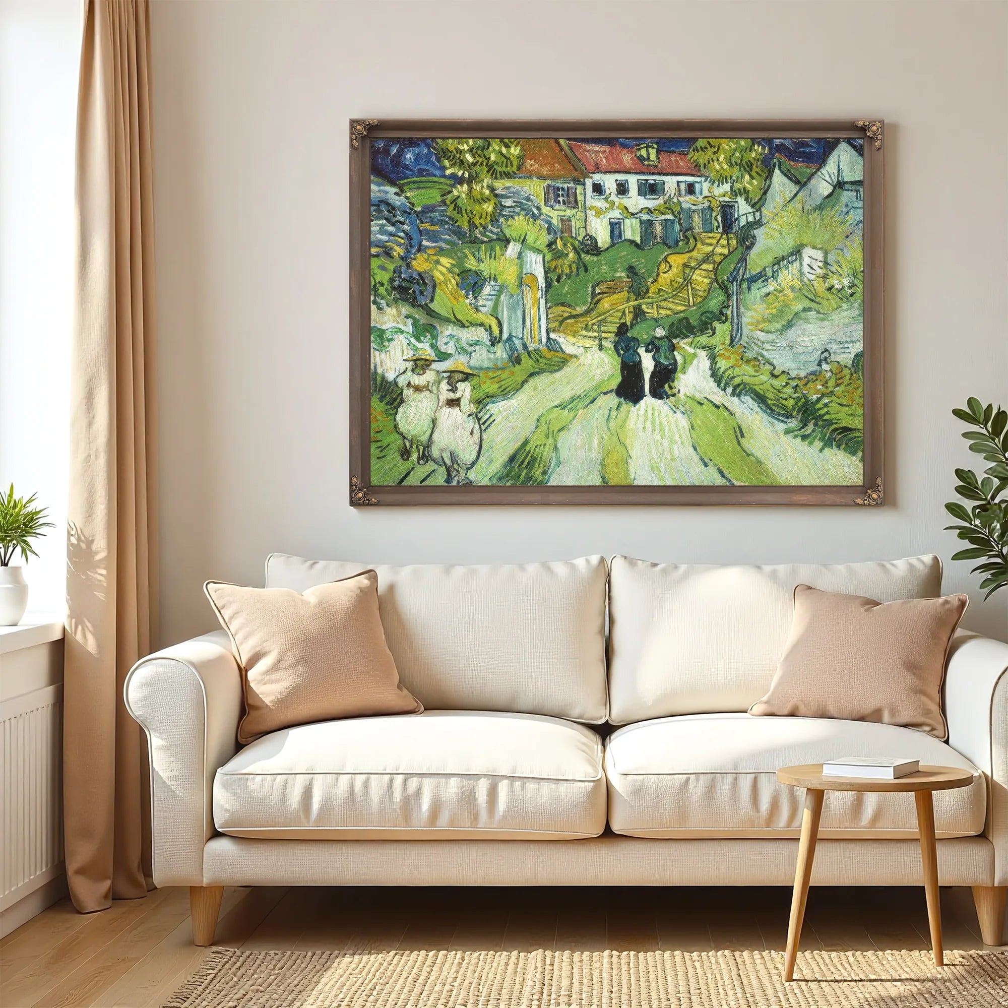 Stairway At Auvers By Vincent Van Gogh Fine Art Print