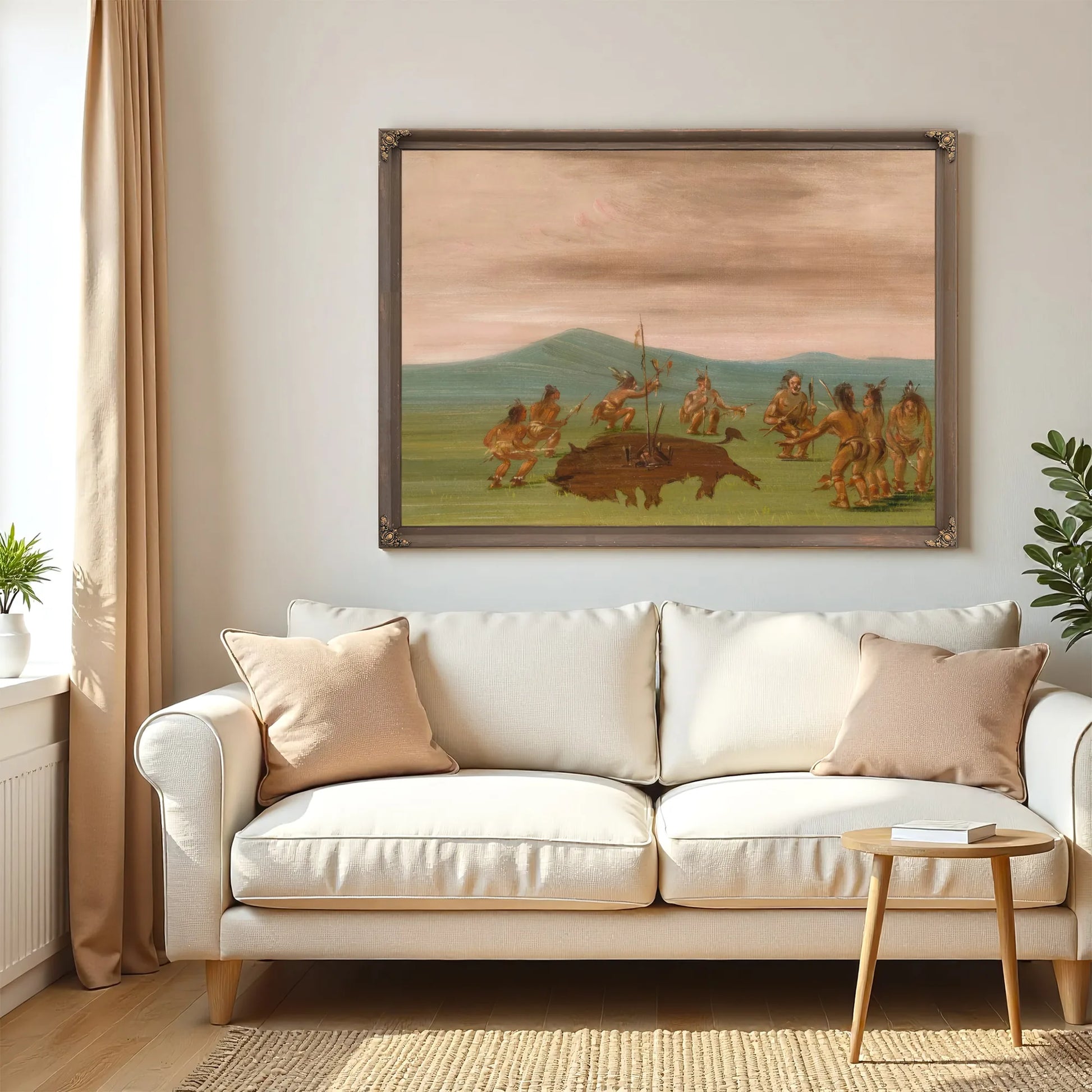 Medicine Buffalo Of The Sioux By George Catlin Fine Art Print