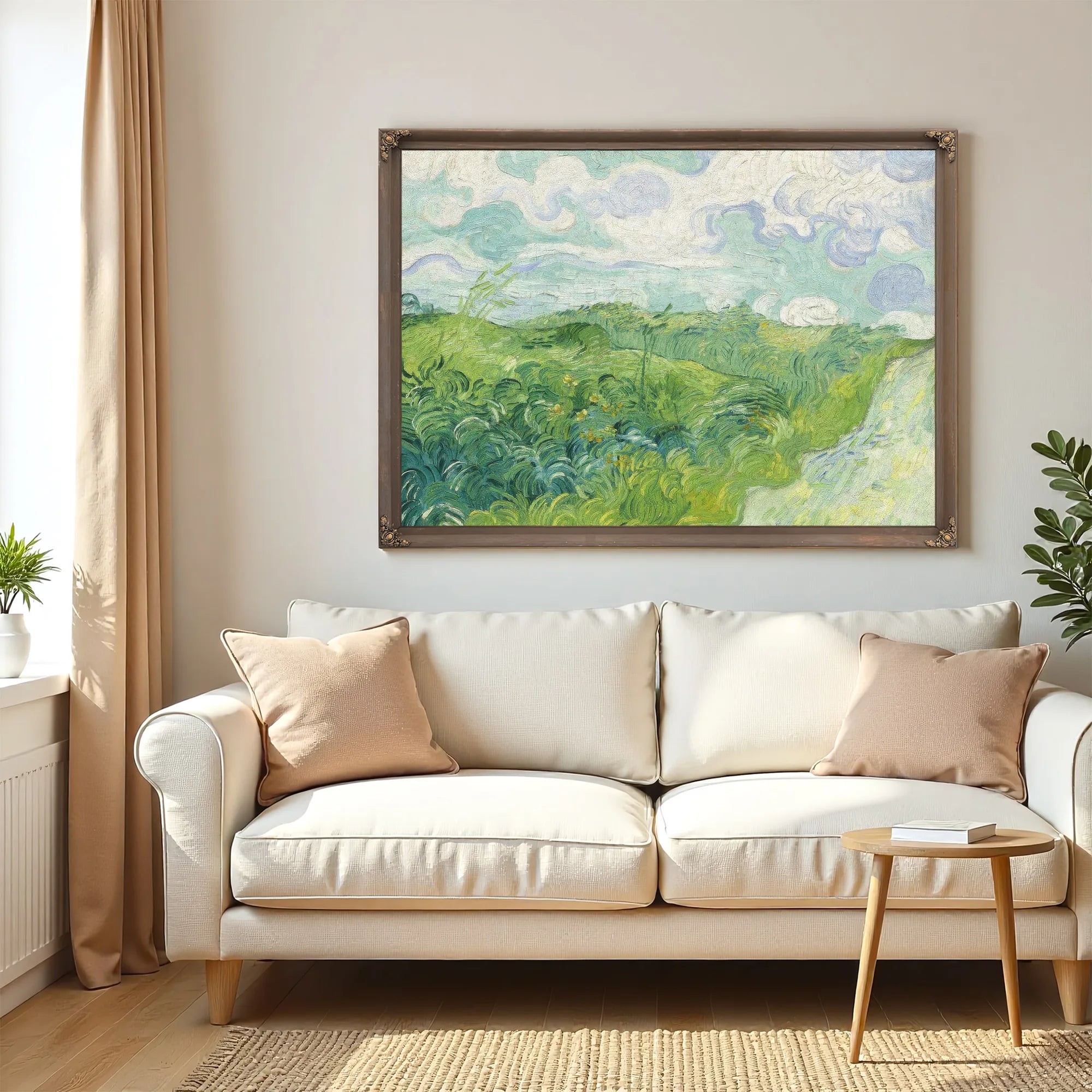 Green Wheat Fields Auvers By Vincent Van Gogh Fine Art Print