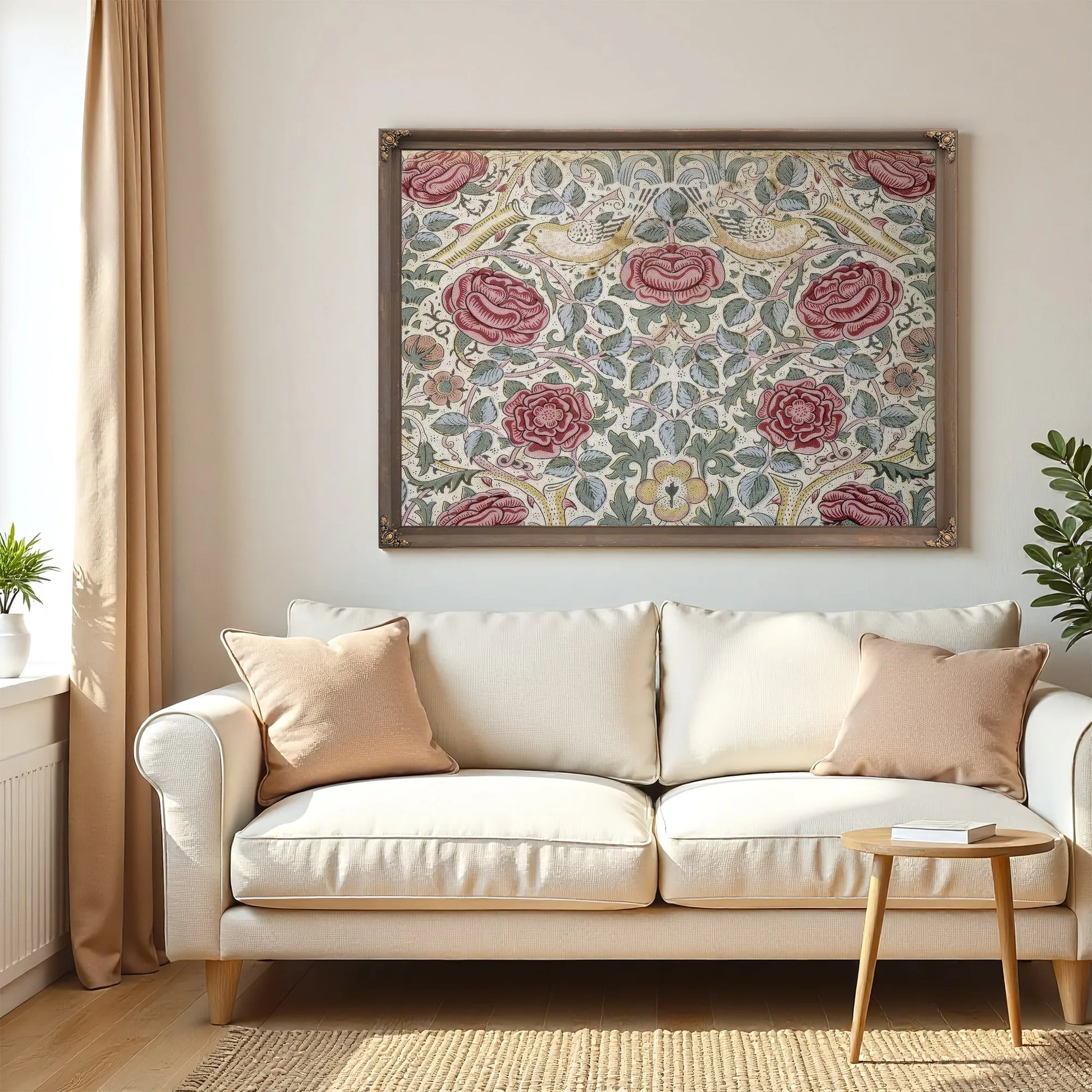 The Rose Pattern By William Morris Fine Art Print