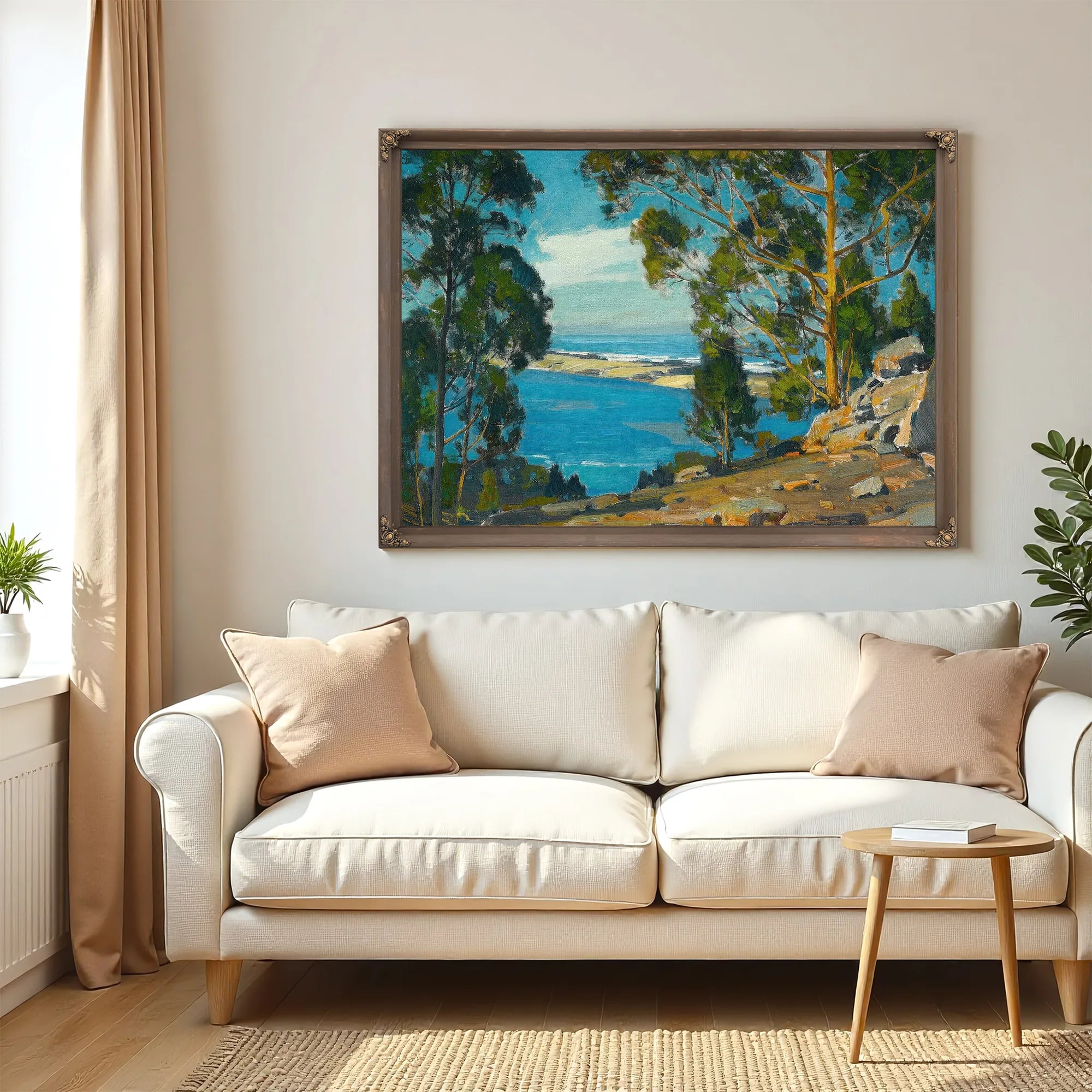 The Bay The Bar The Sea (At Morro) By William Wendt Fine Art Print