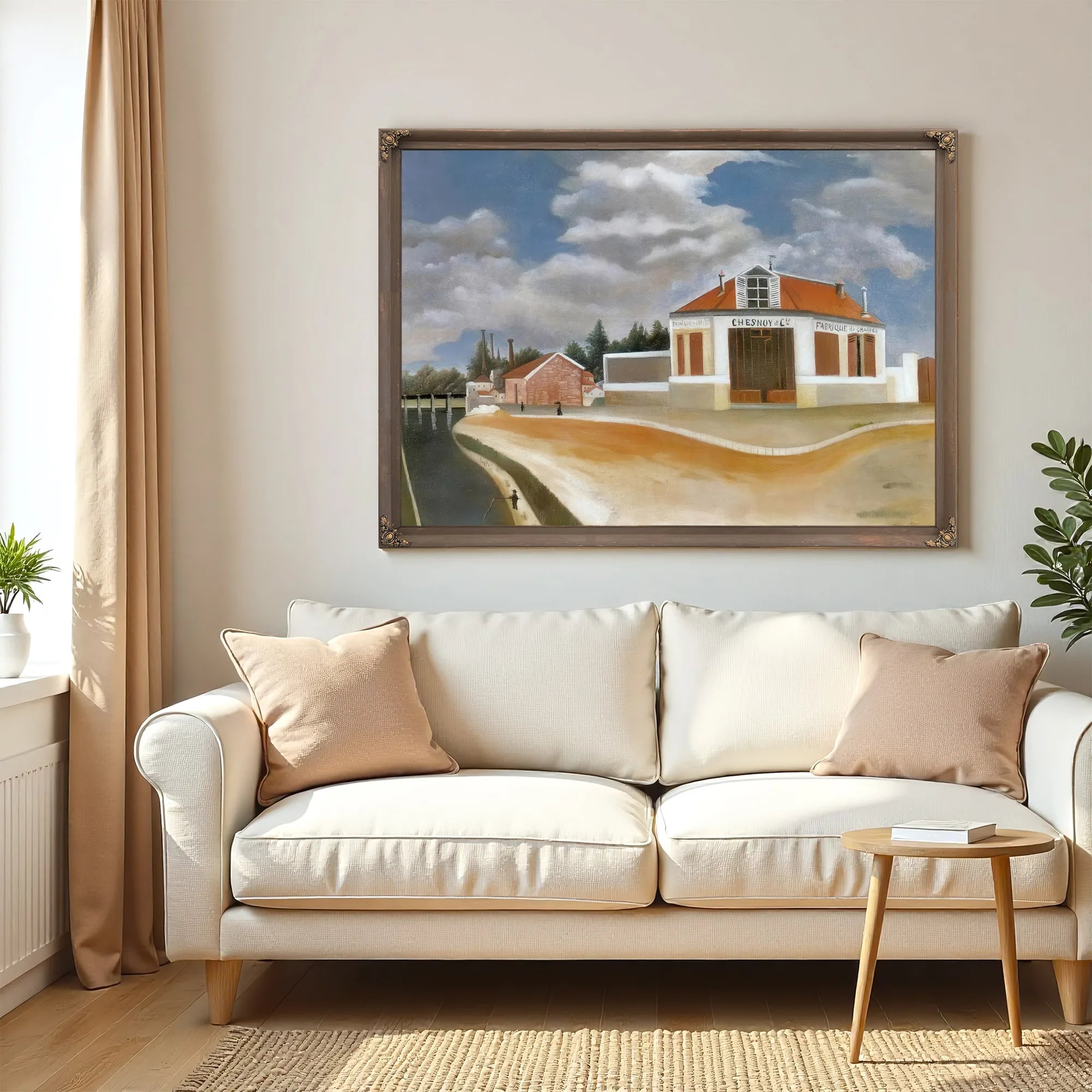 Chair Factory About 1897 La Fabrique De Chaises By Henri Rousseau Fine Art Print