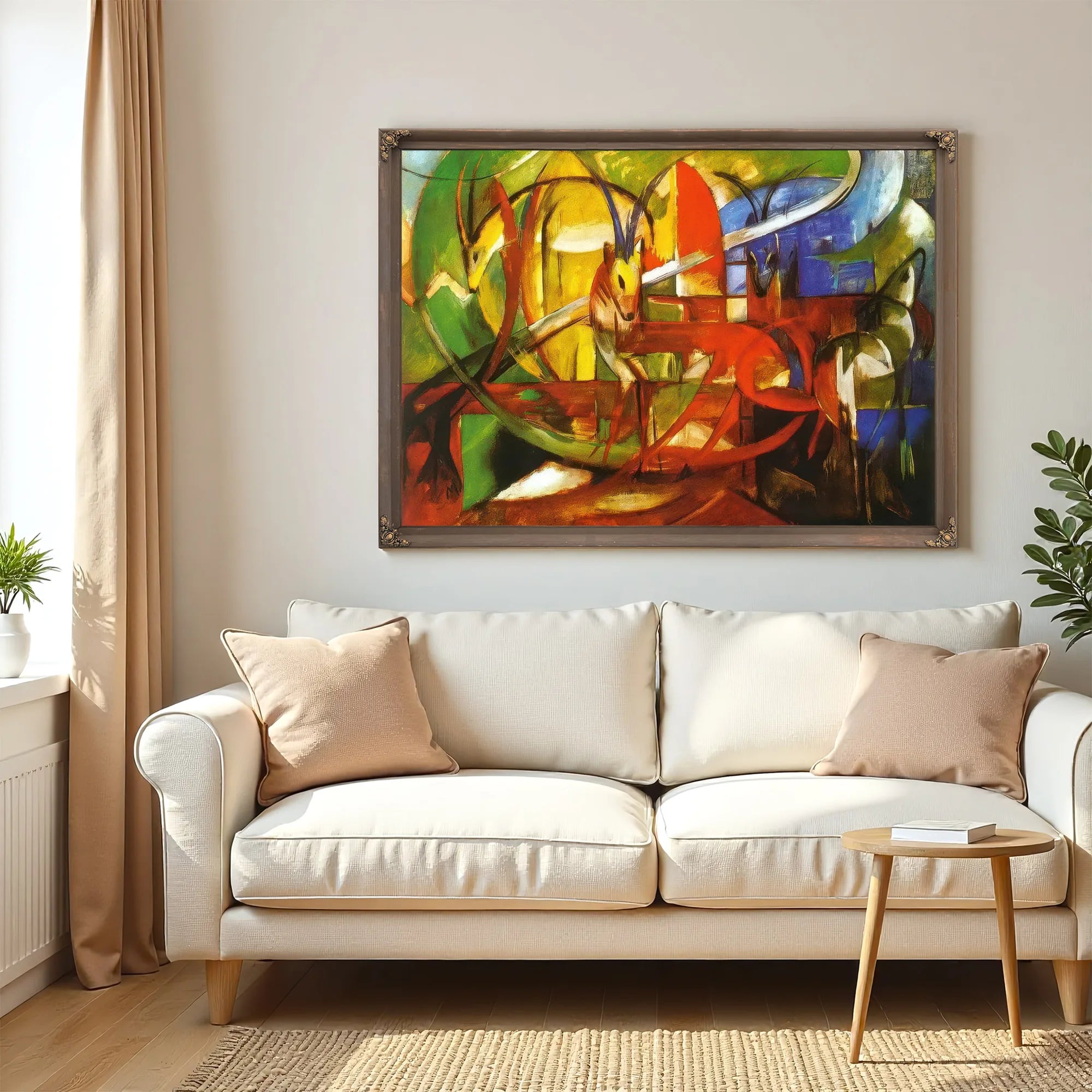 Gazelles By Franz Marc Fine Art Print