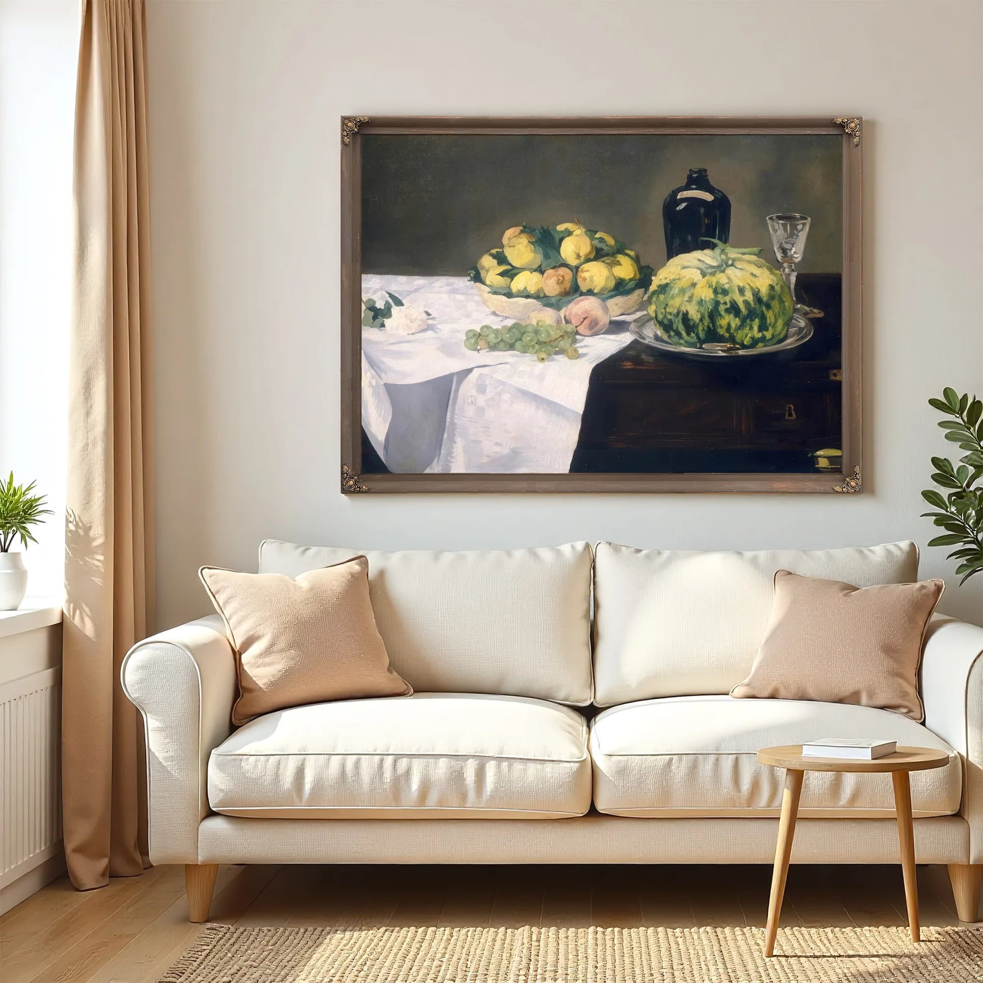 Still Life With Melons And Peaches By Edouard Manet Fine Art Print