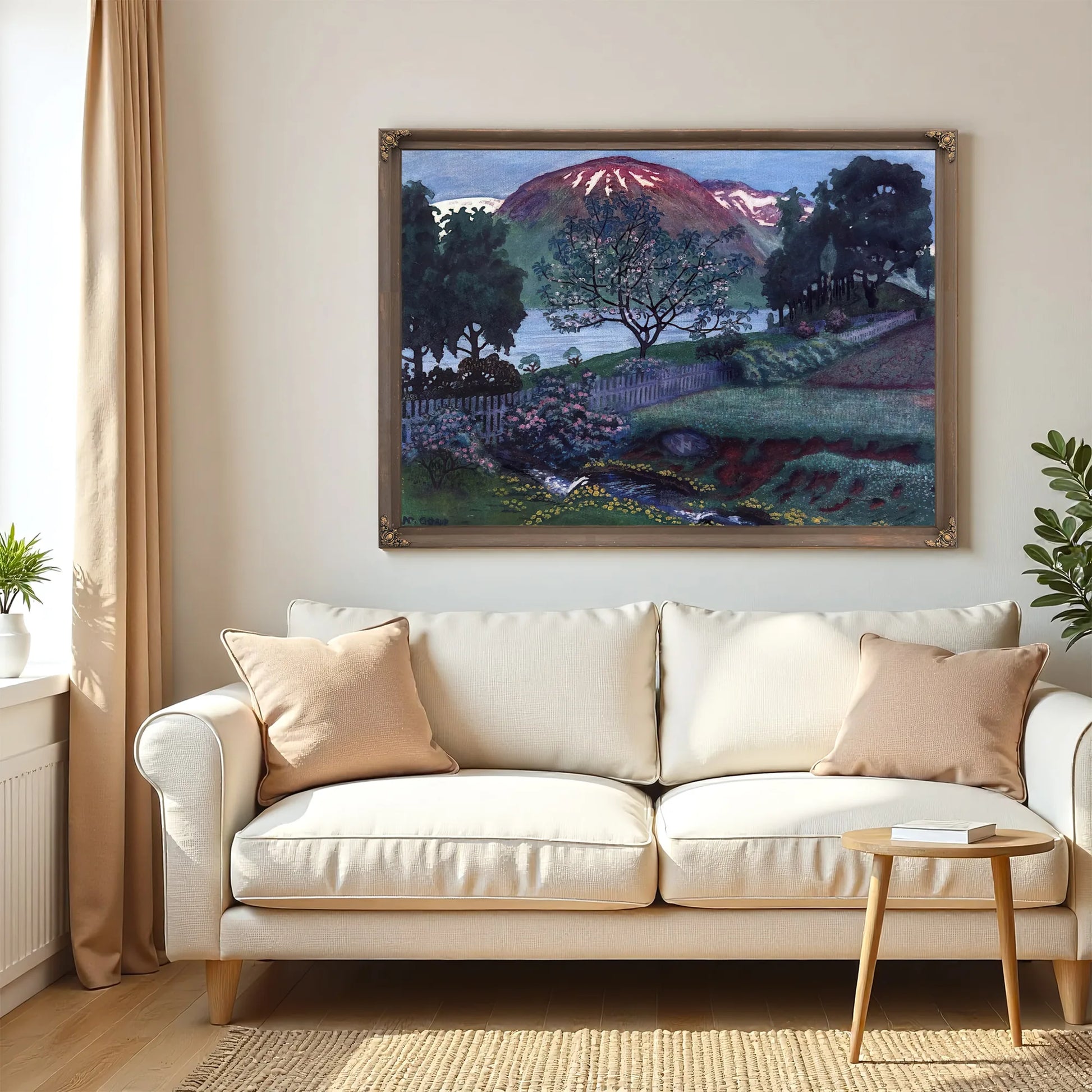 A Night In June In The Garden By Nicolai Astrup Fine Art Print