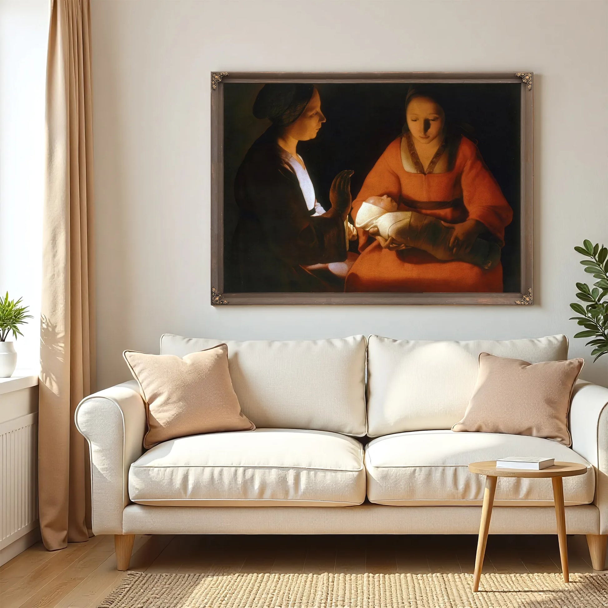 The Newborn Christ 1640 By Georges De La Tour Fine Art Print