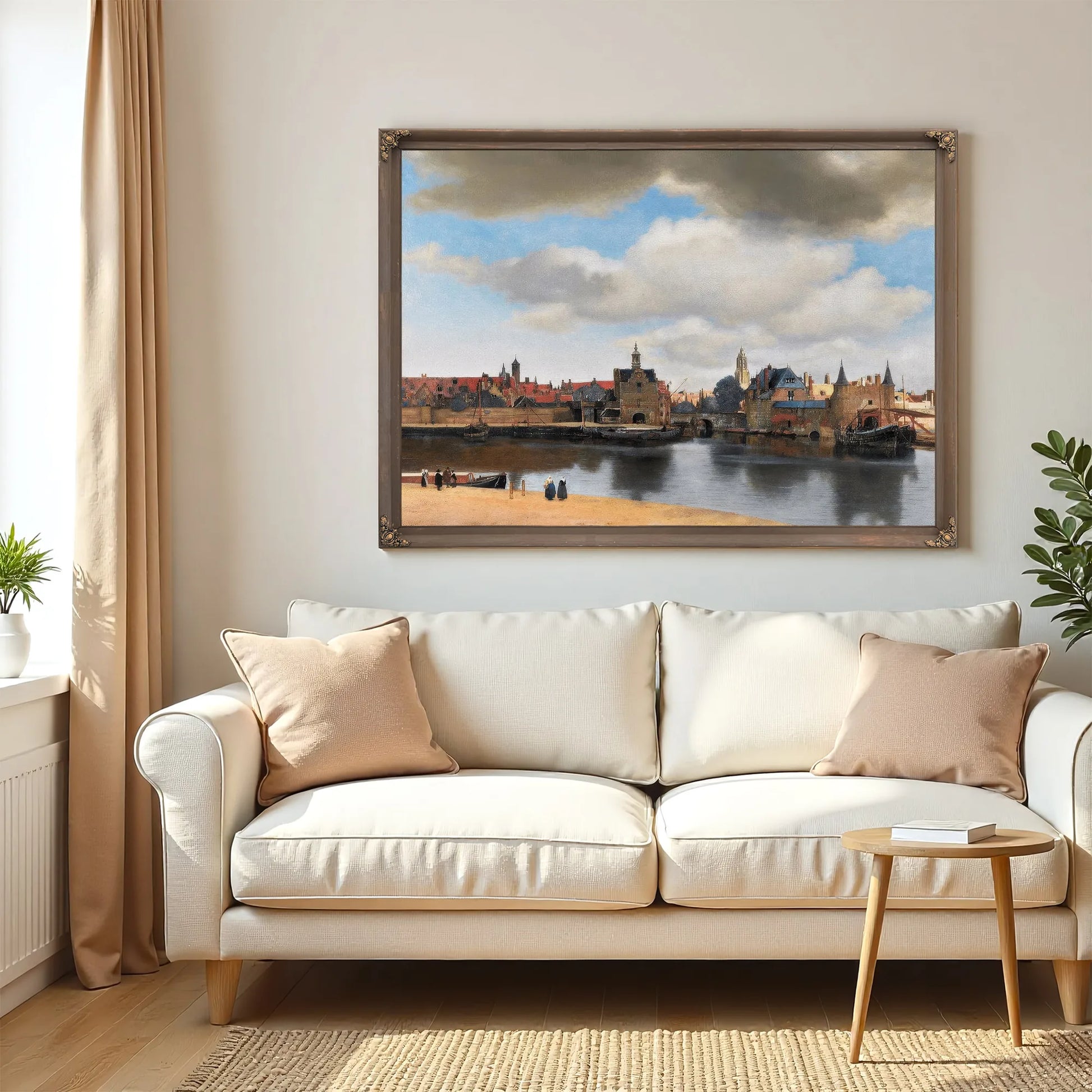 View Of Delft 1661 By Johannes Vermeer Fine Art Print