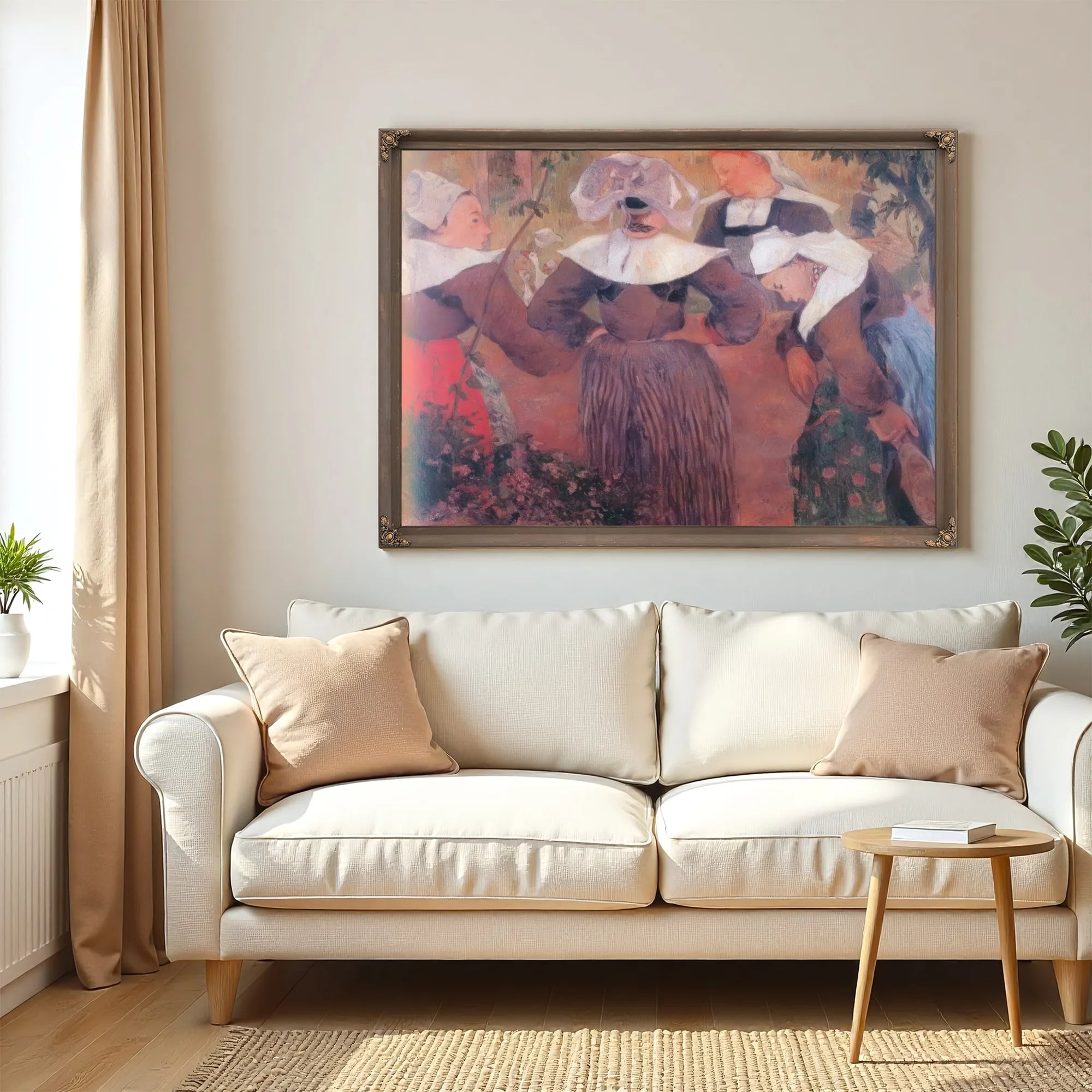 The Four Breton Girls By Paul Gauguin Fine Art Print