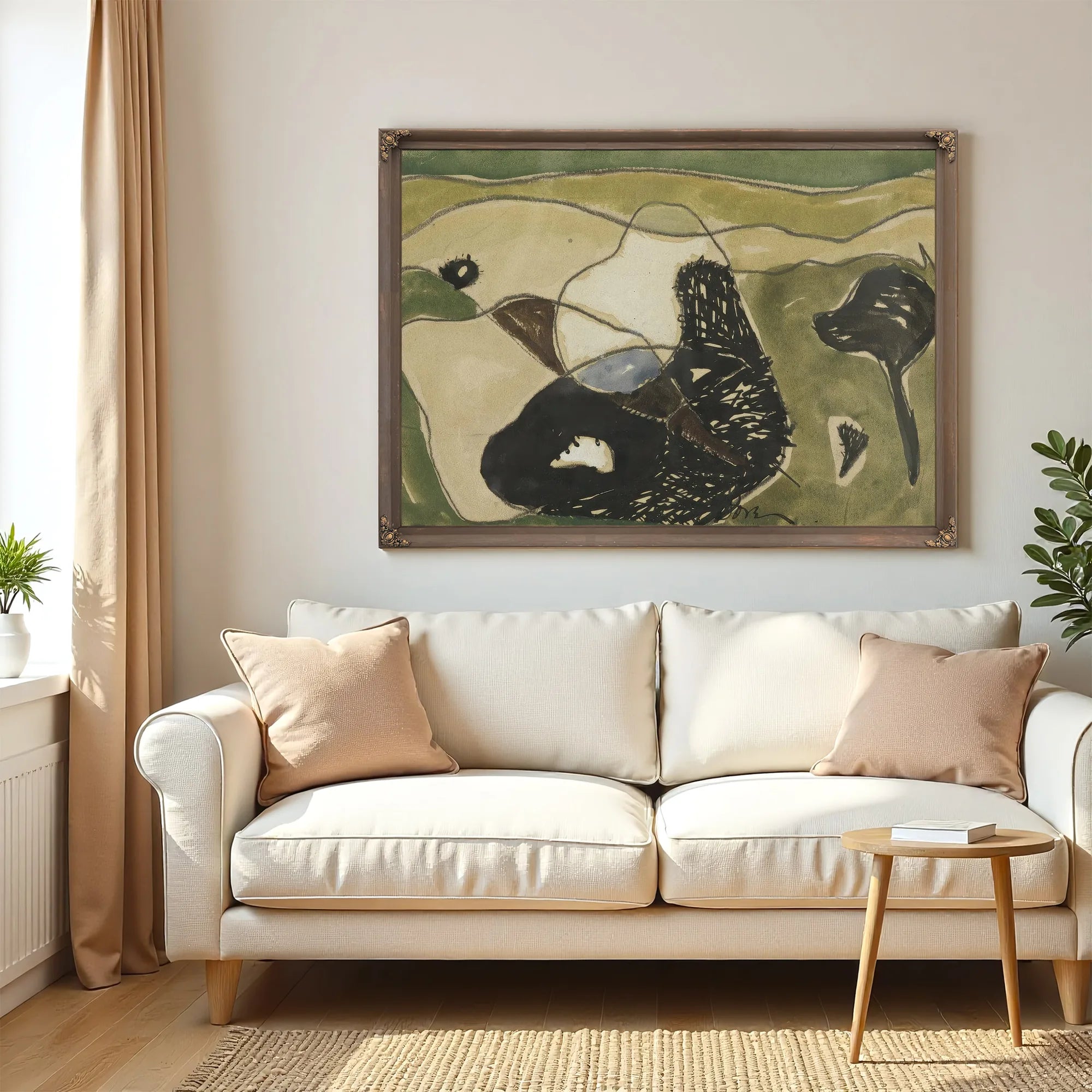 Cows In A Pasture By Arthur Dove Fine Art Print