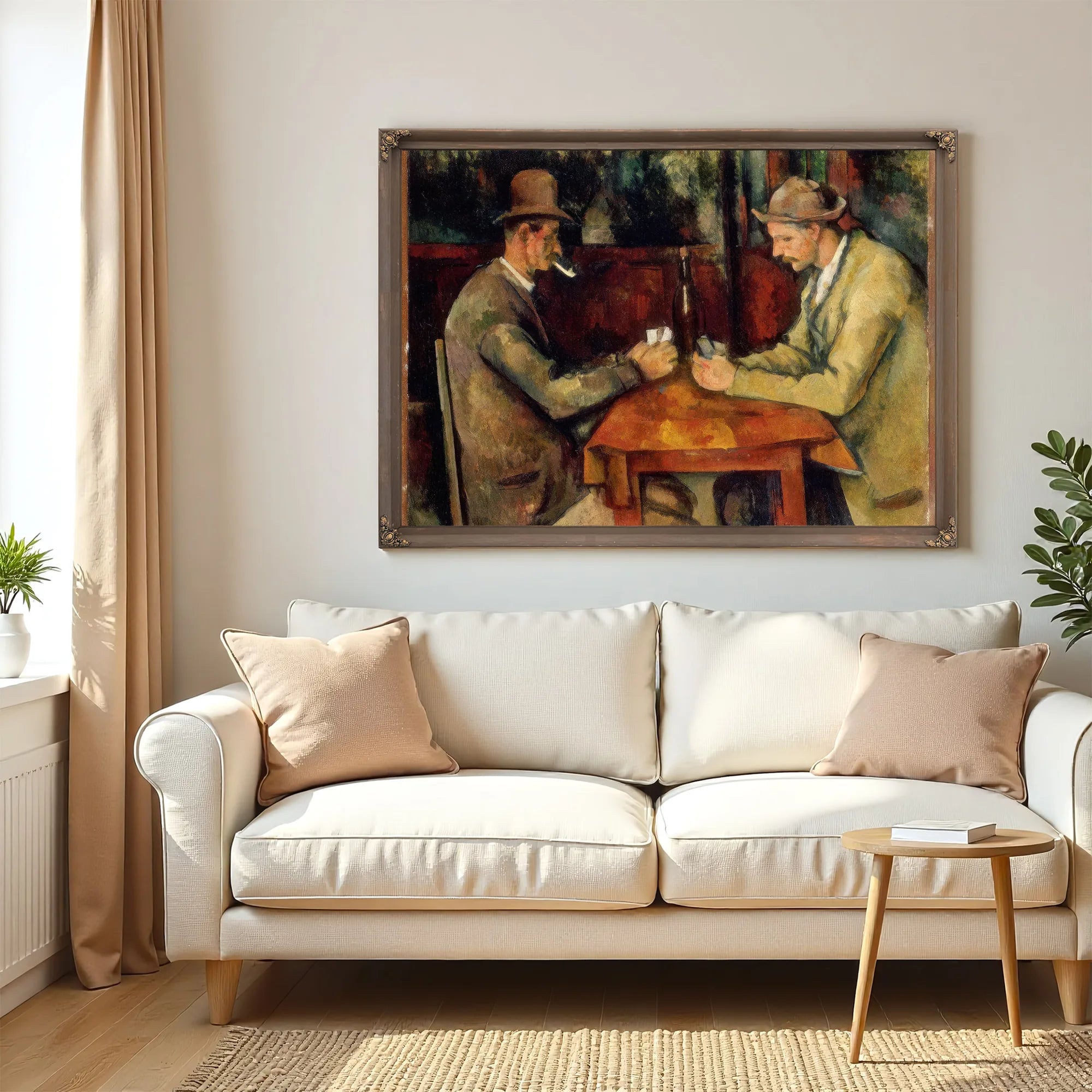 The Card Players 1895 2 By Paul Cezanne Fine Art Print