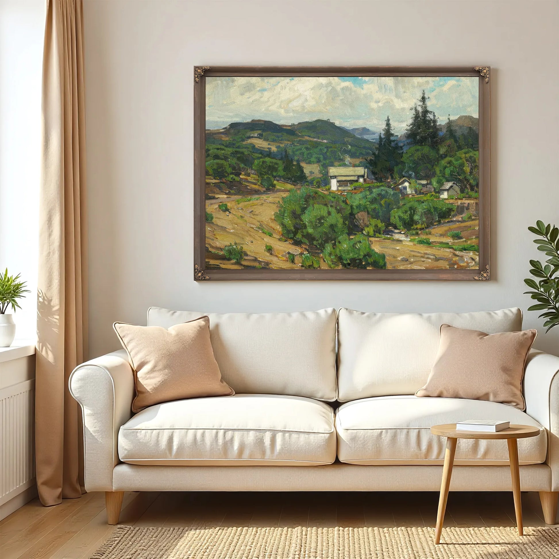 Houses In The Mountains (Resort) 1926 By William Wendt Fine Art Print