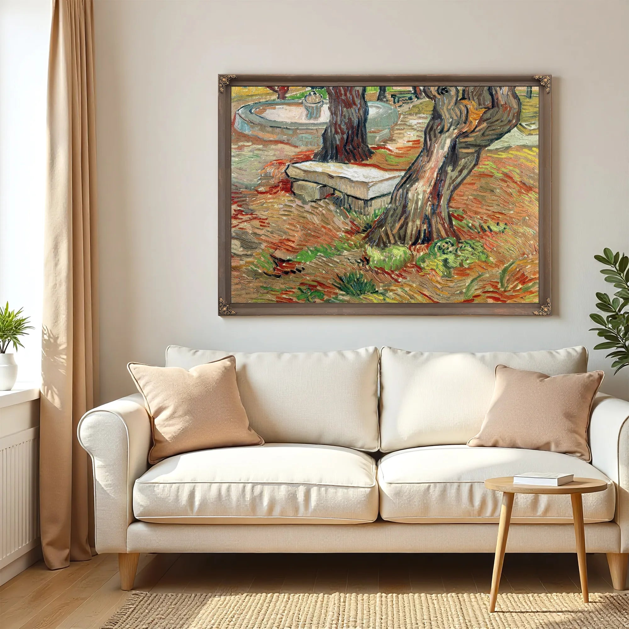The Bench At Saint Remy By Vincent Van Gogh Fine Art Print