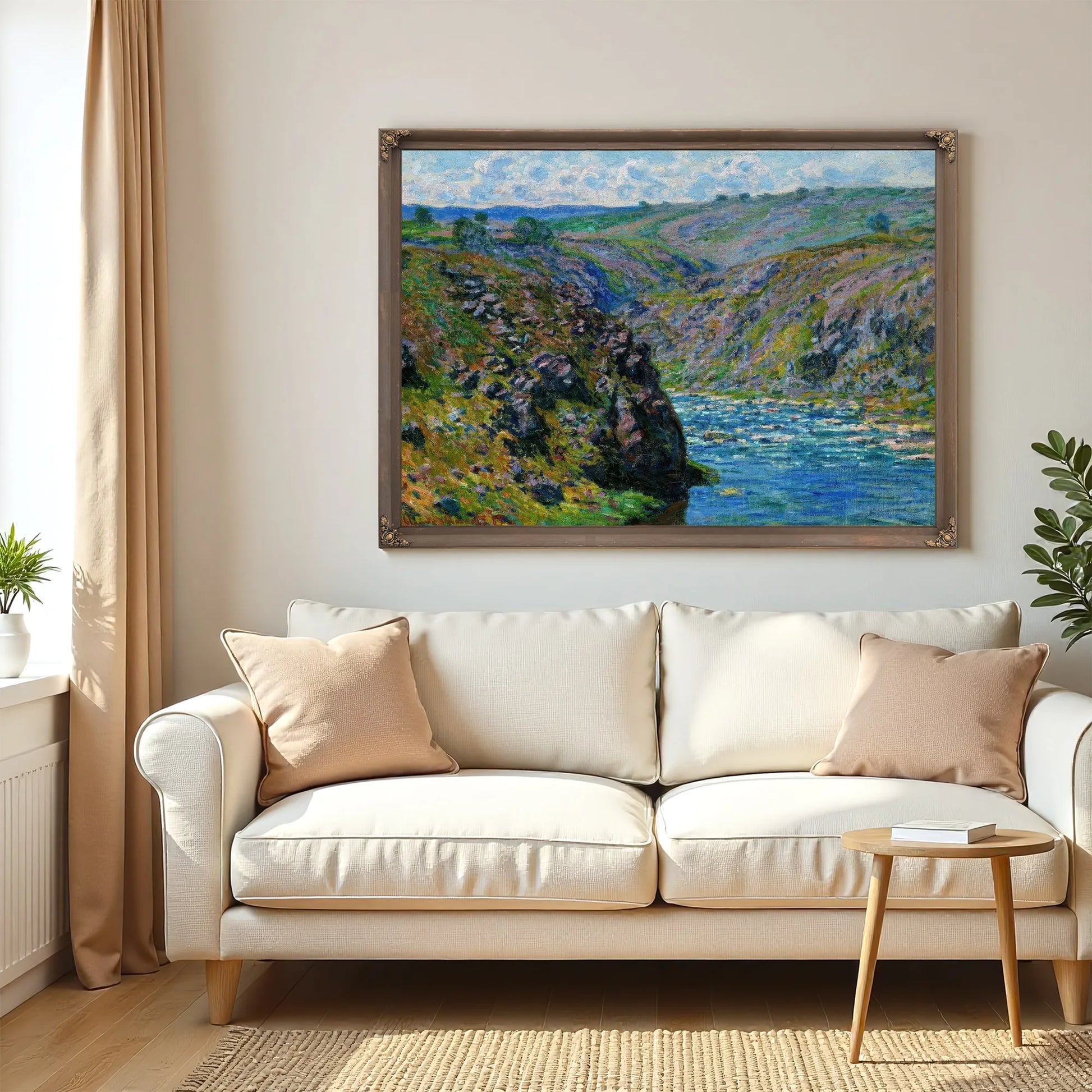 Valley Of The Creuse (Sunlight Effect) By Claude Monet Fine Art Print