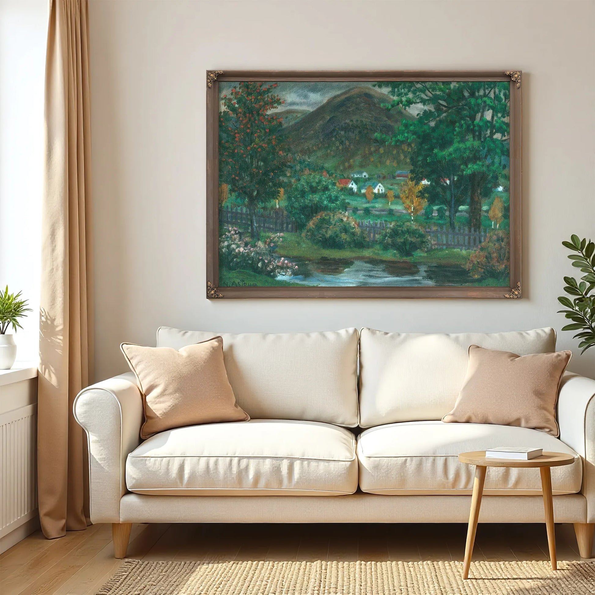 Over The Garden Fence By Nicolai Astrup Fine Art Print