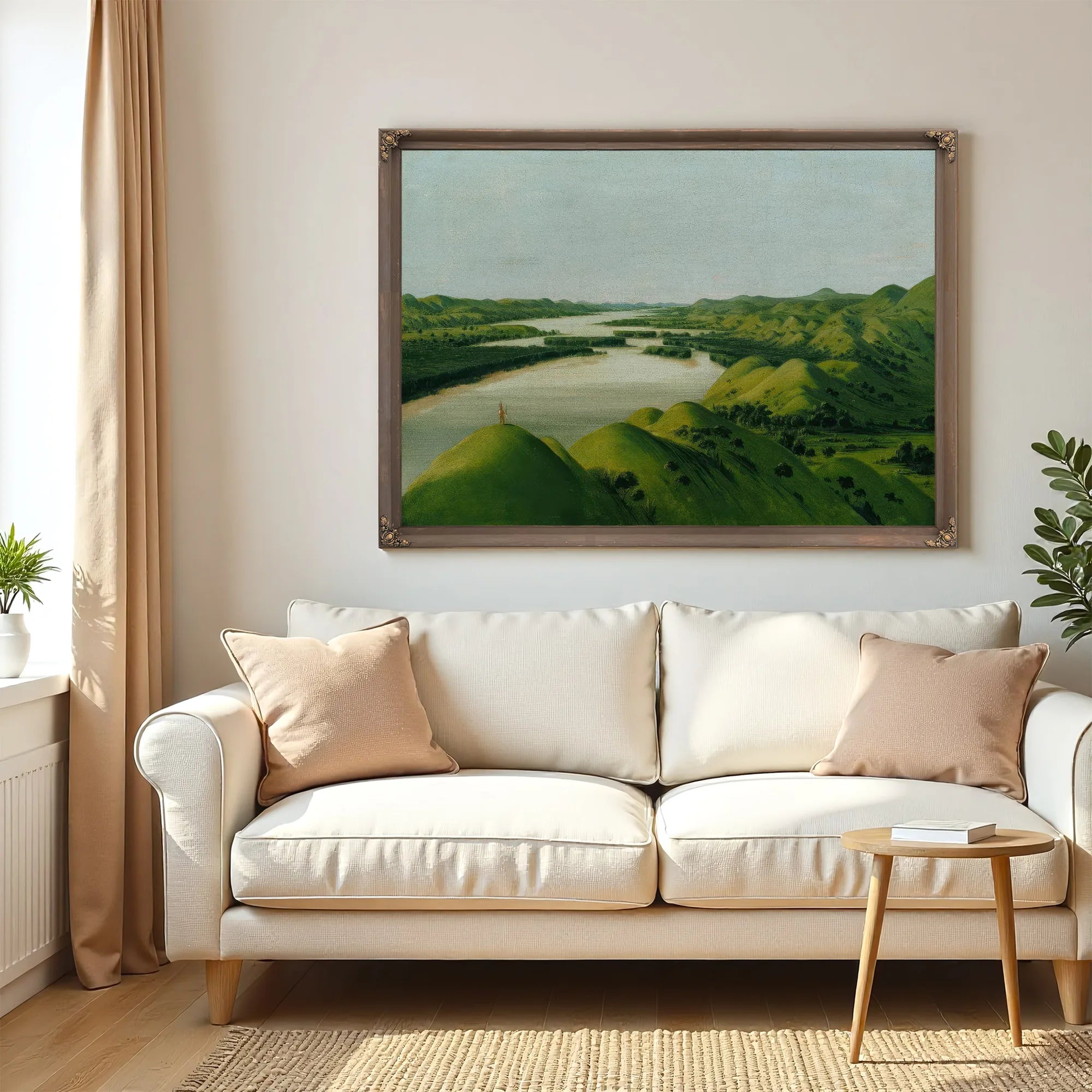 River Bluffs, 1320 Miles Above St. Louis By George Catlin Fine Art Print