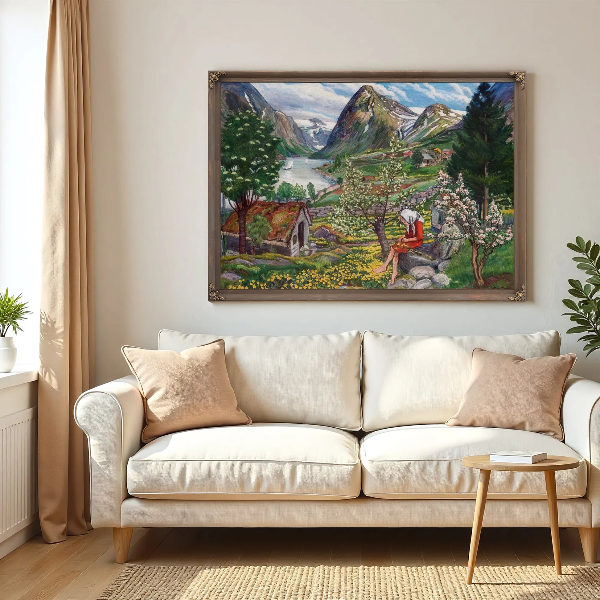 Kari Motif From Sunde 1 By Nicolai Astrup Fine Art Print
