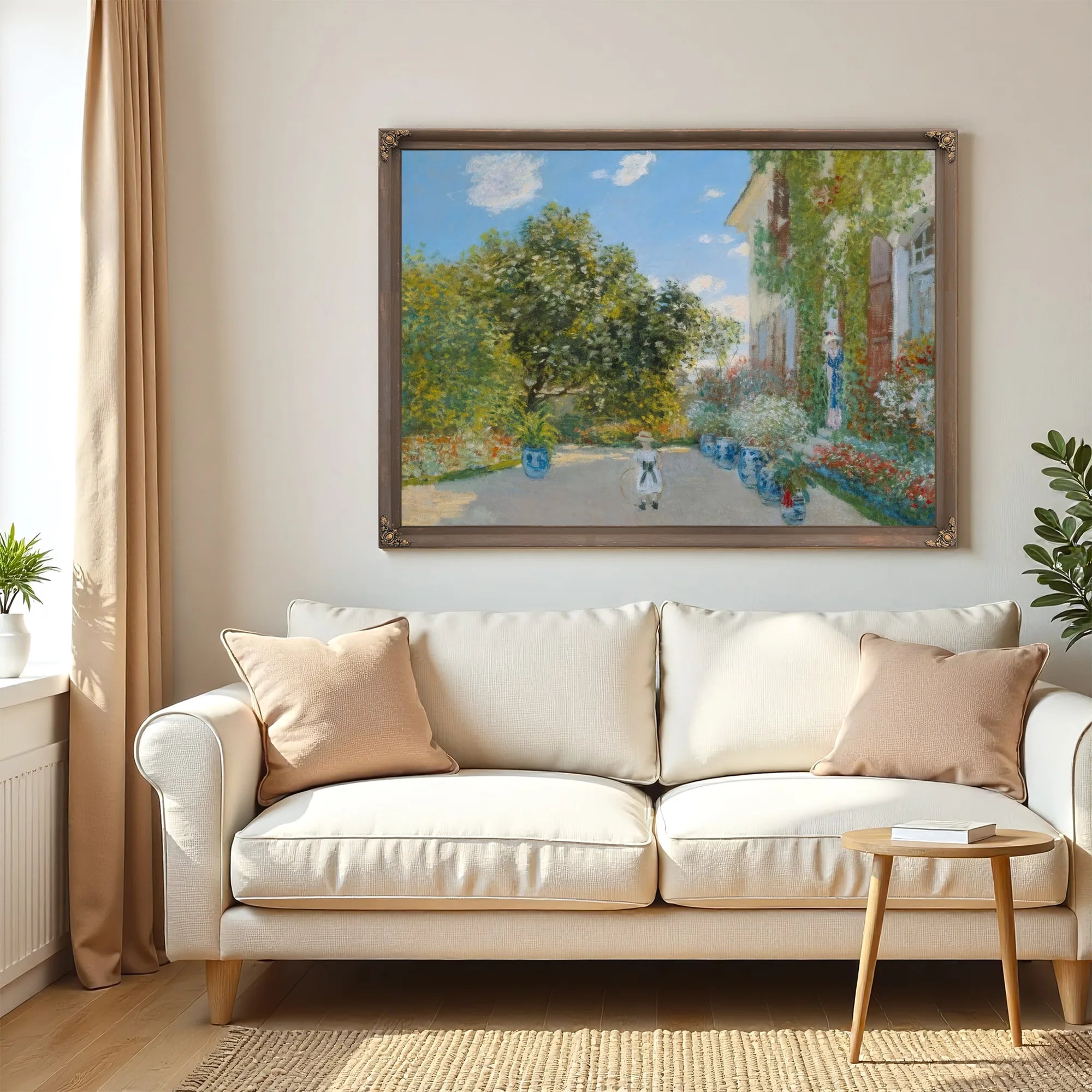 The Artist's House At Argenteuil By Claude Monet Fine Art Print