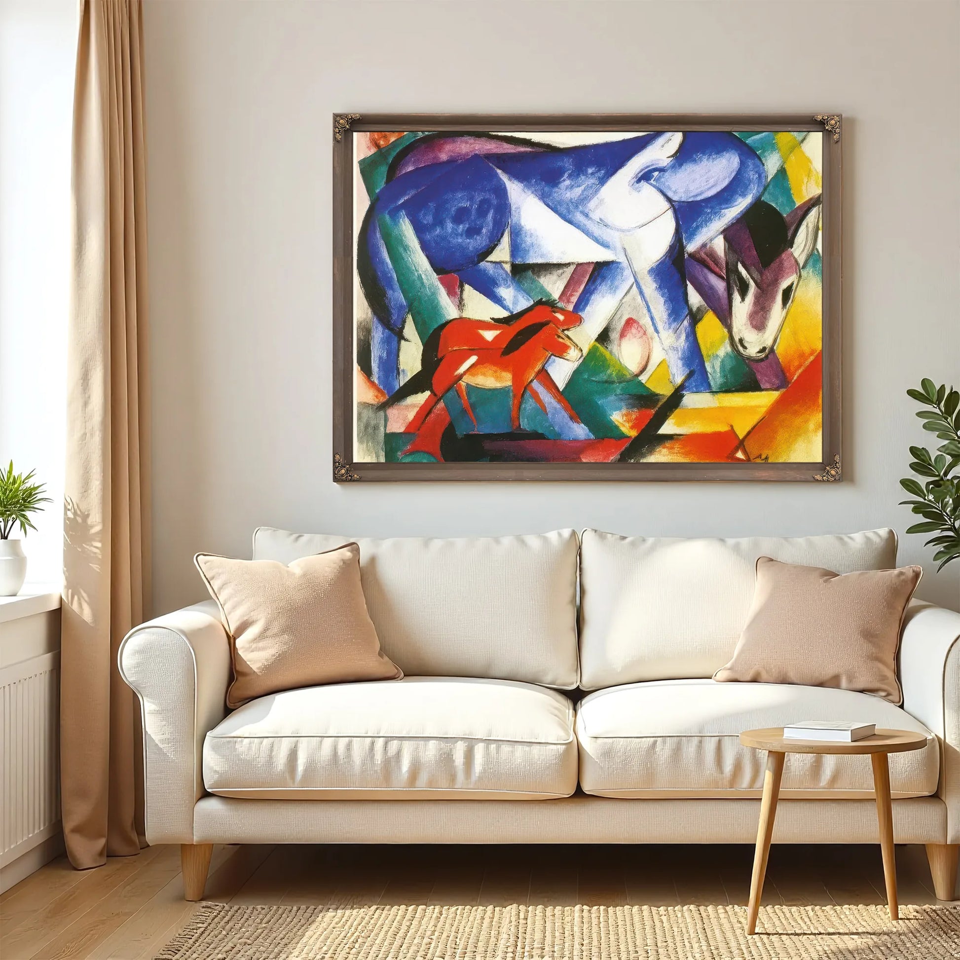 The First Animals By Franz Marc Fine Art Print