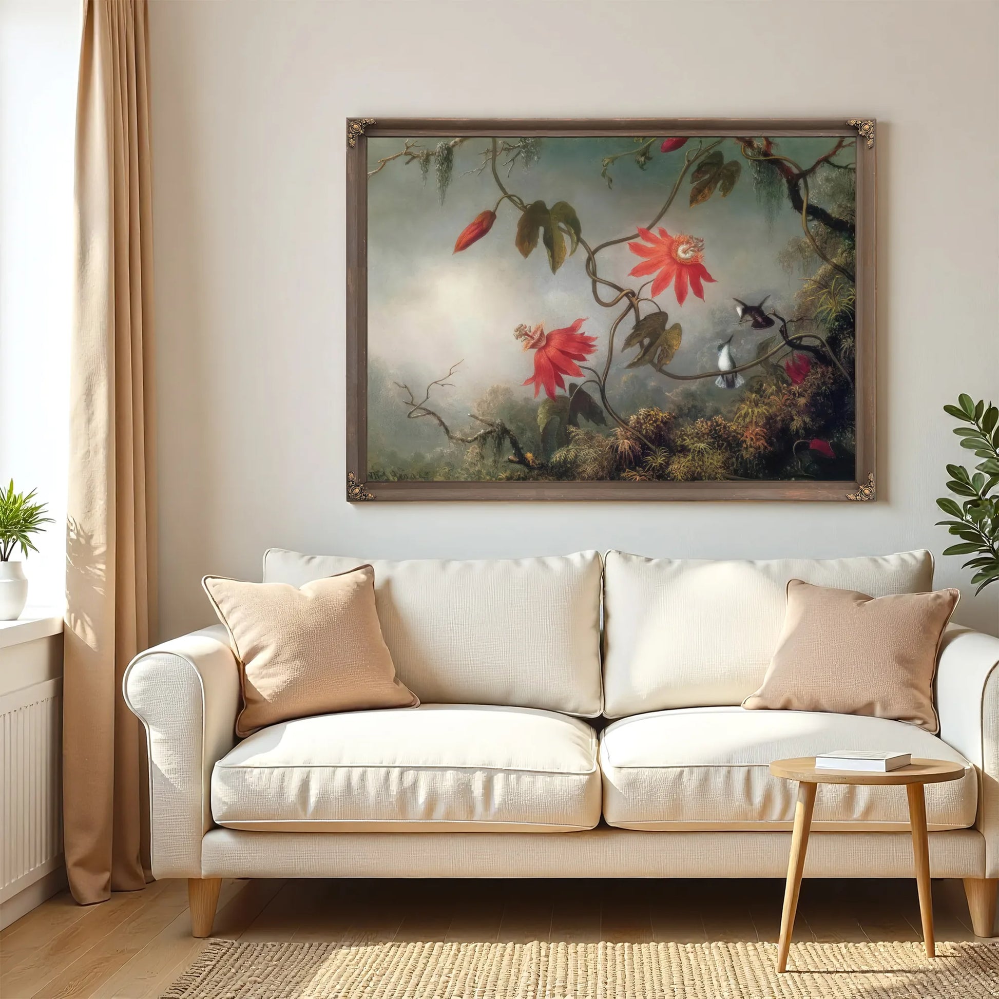 Passion Flowers And Hummingbirds By Martin Johnson Heade Fine Art Print