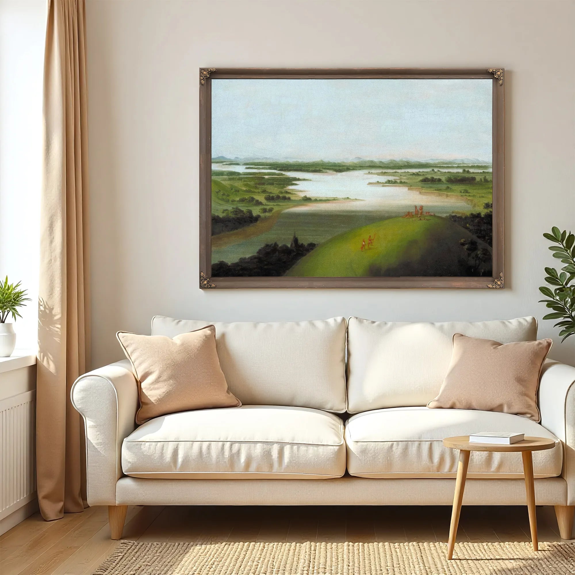 Mouth Of The Platte River, 900 Miles Above St. Louis By George Catlin Fine Art Print