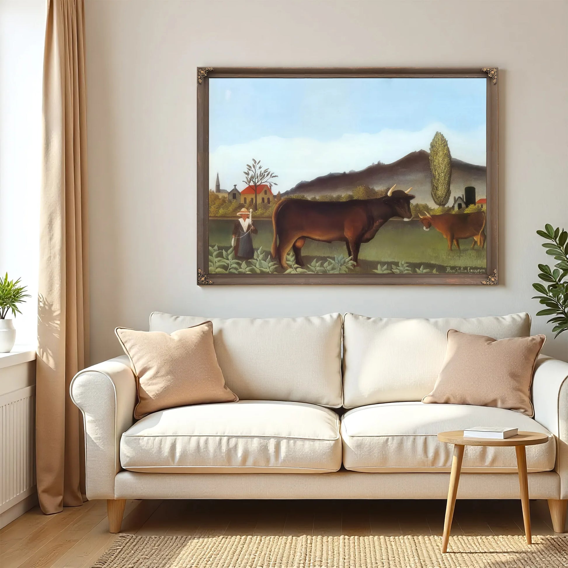 Landscape With Cattle 1895 1900 By Henri Rousseau Fine Art Print