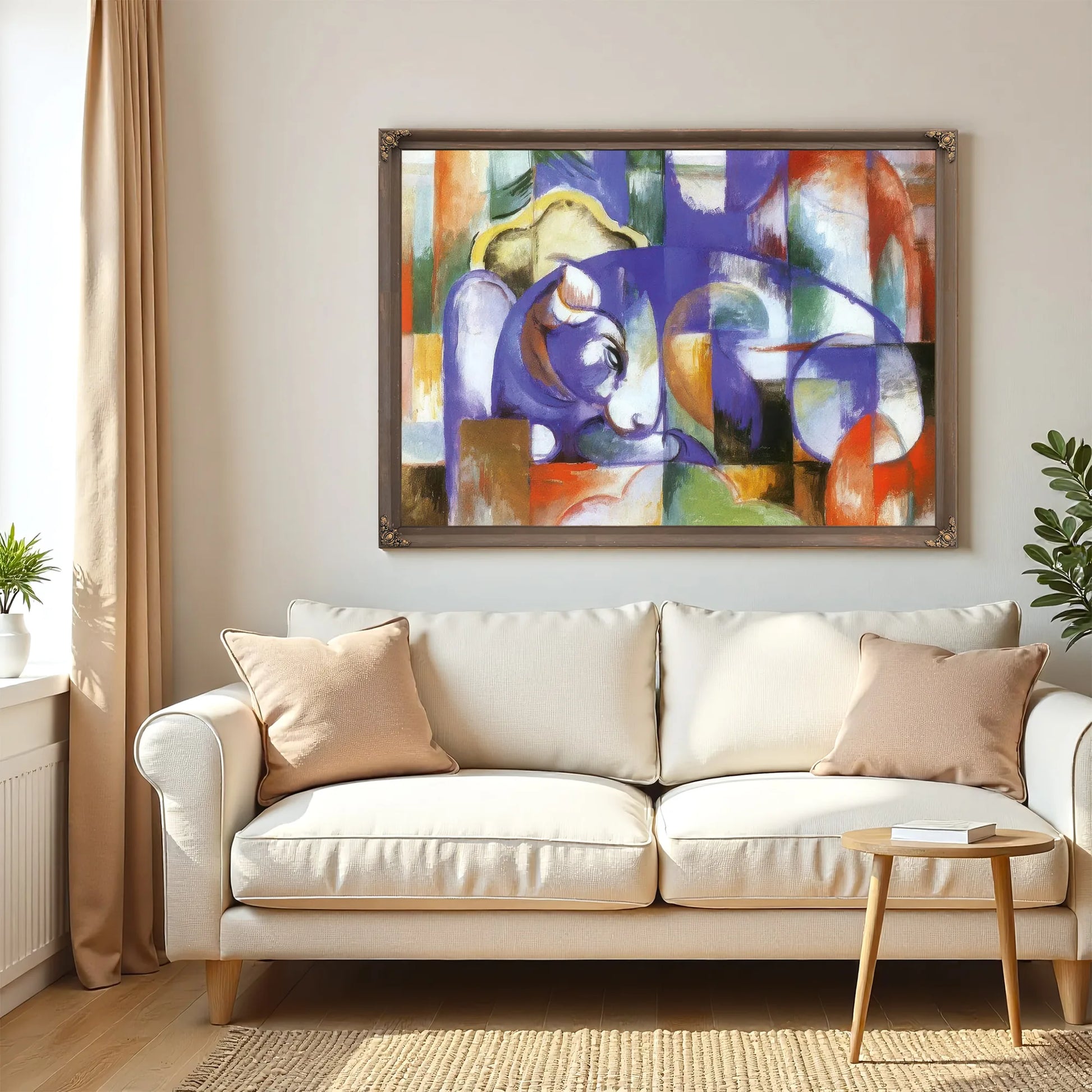 Reclining Bull By Franz Marc Fine Art Print