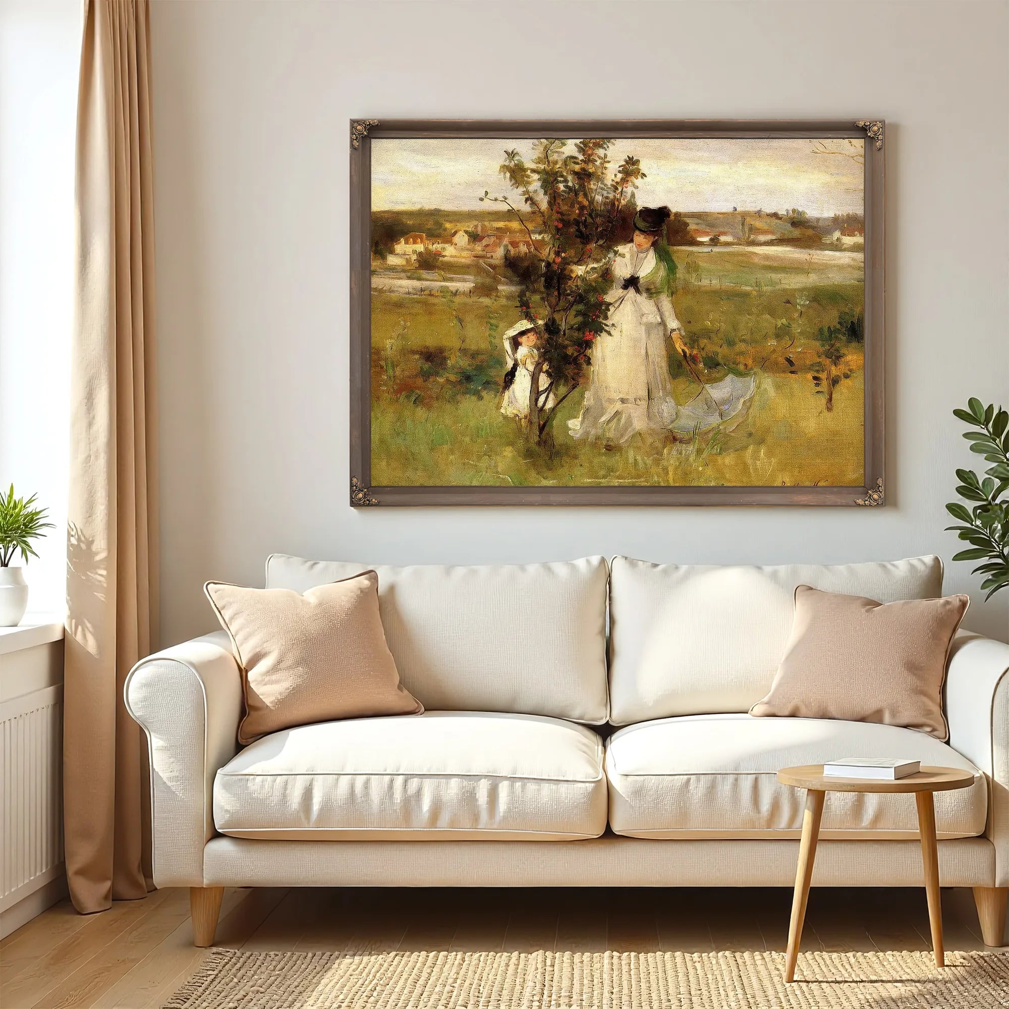Hide And Seek 1873 Oil On Canvas By Berthe Morisot Fine Art Print