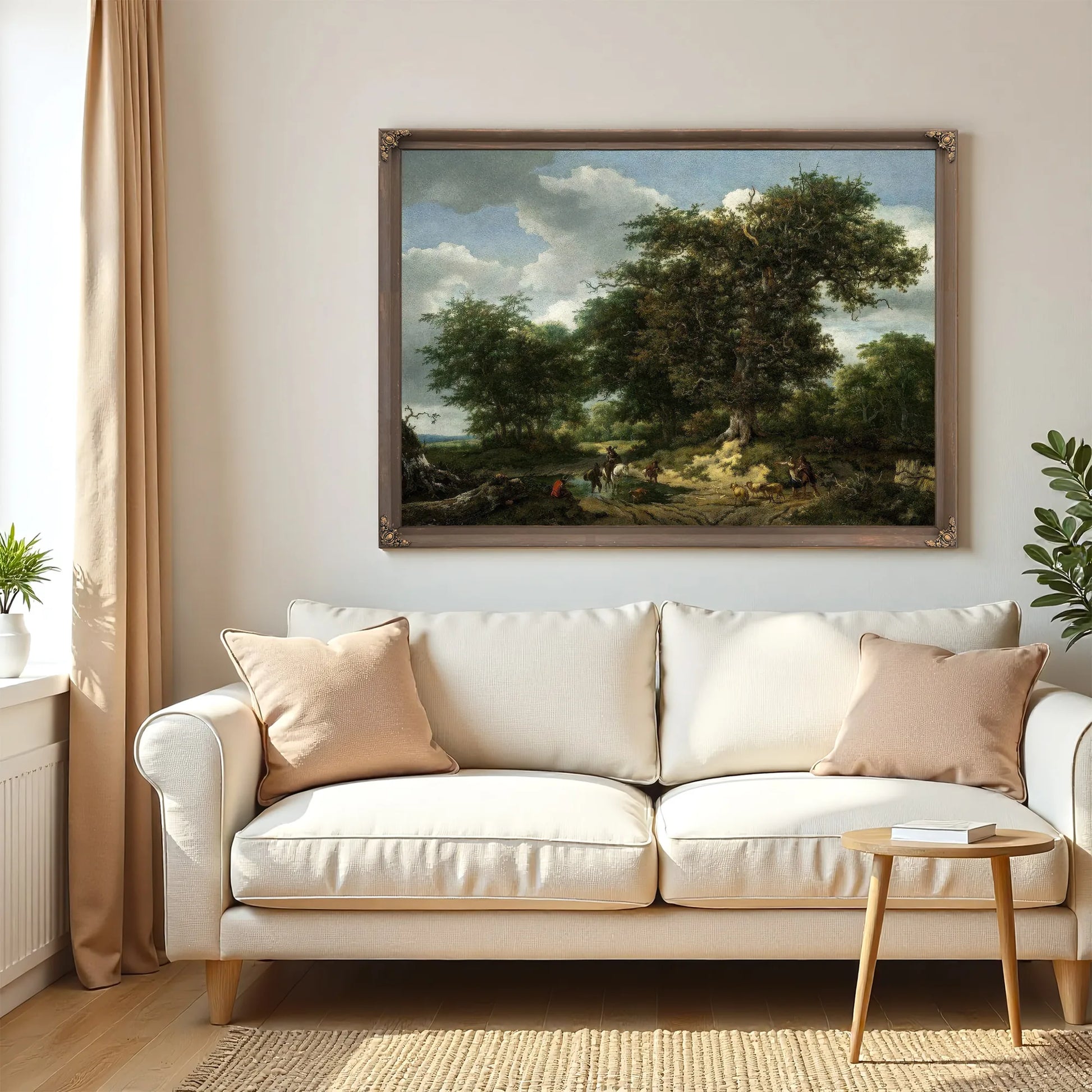 The Great Oak By Jacob Van Ruisdael Fine Art Print