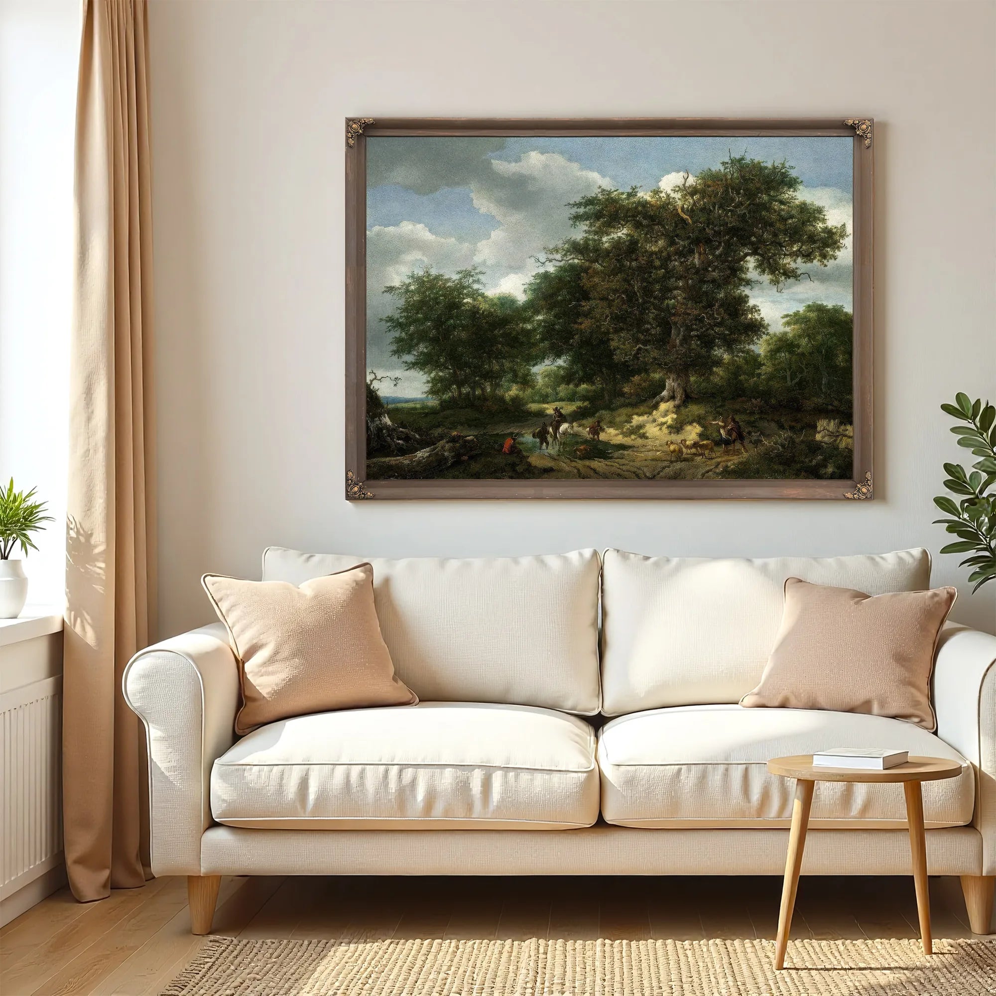 The Great Oak By Jacob Van Ruisdael Fine Art Print