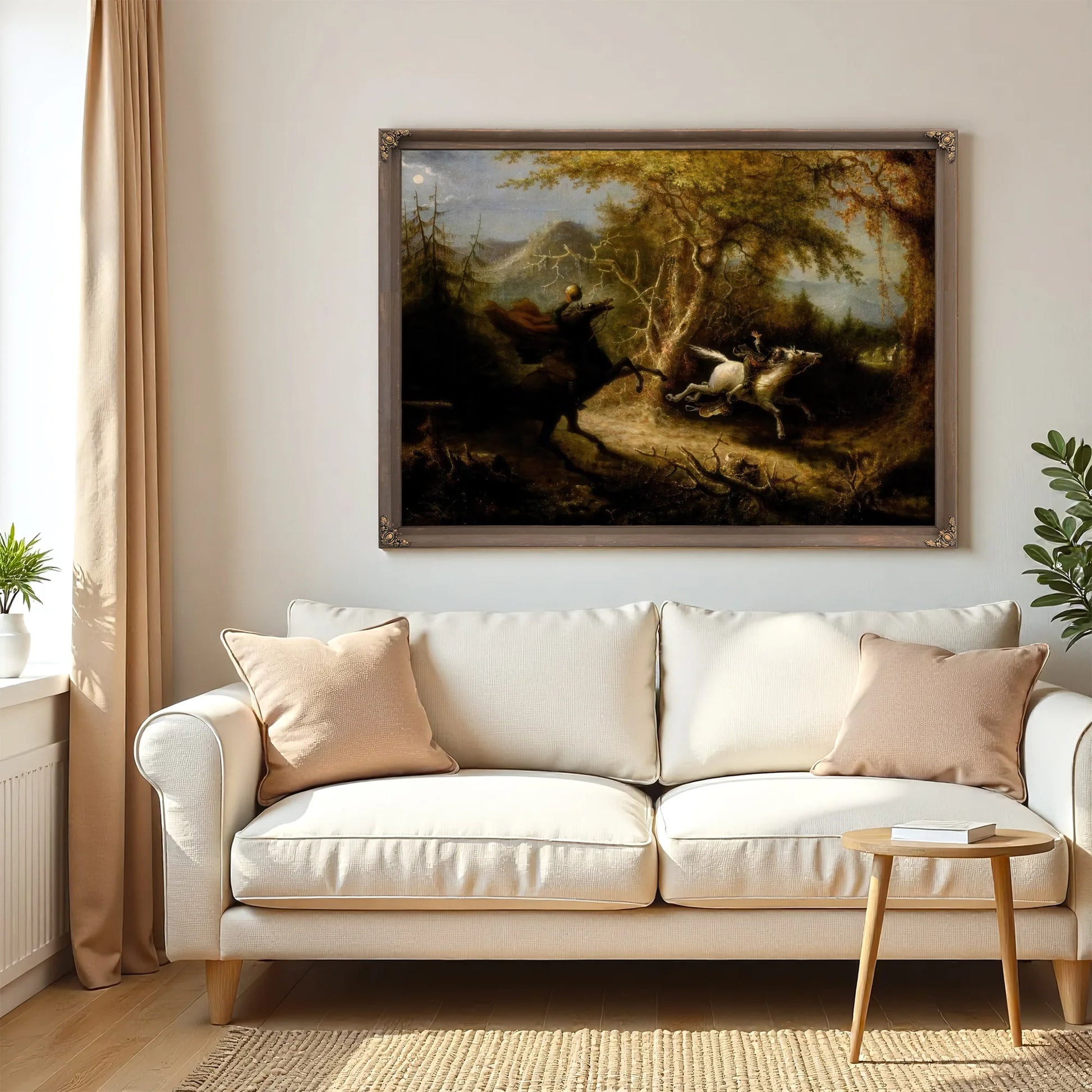 The Headless Horseman Pursuing Ichabod Crane By John Quidor Fine Art Print
