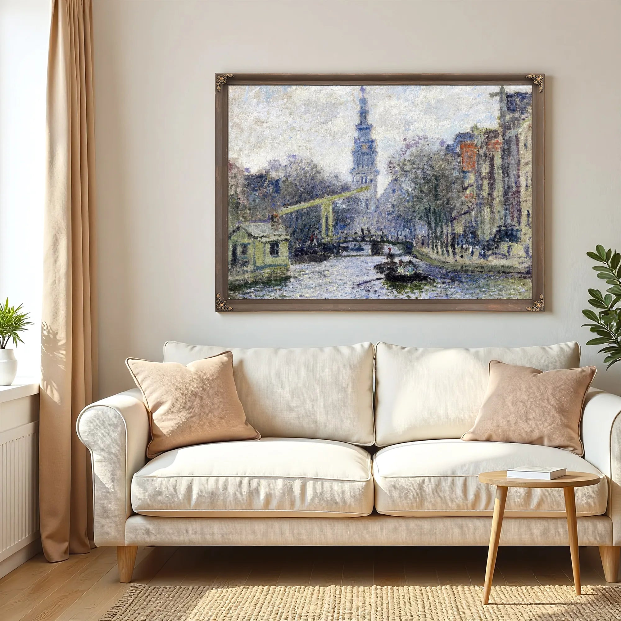 Canal, Amsterdam By Claude Monet Fine Art Print