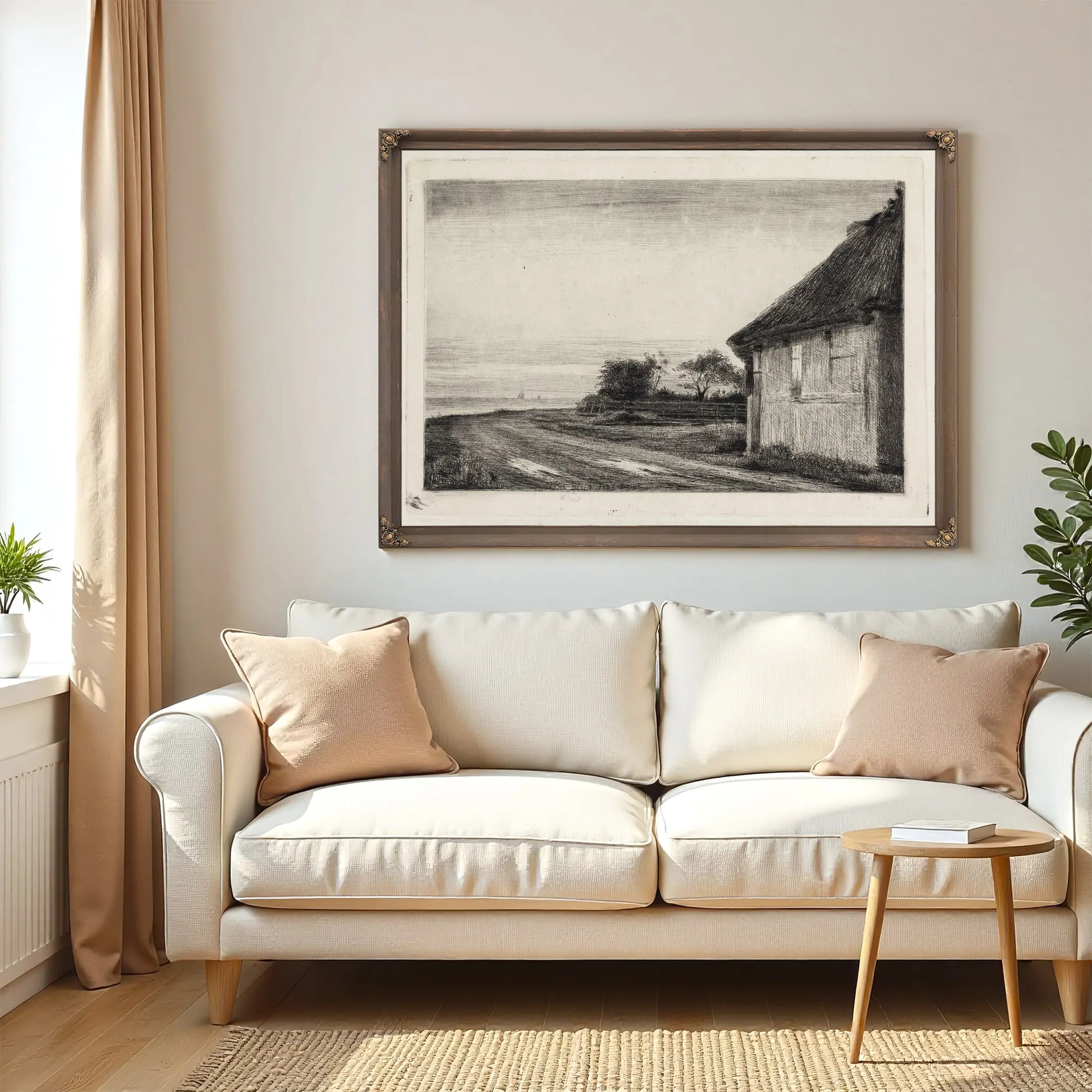 House And Garden By The Sea by Carl Bloch