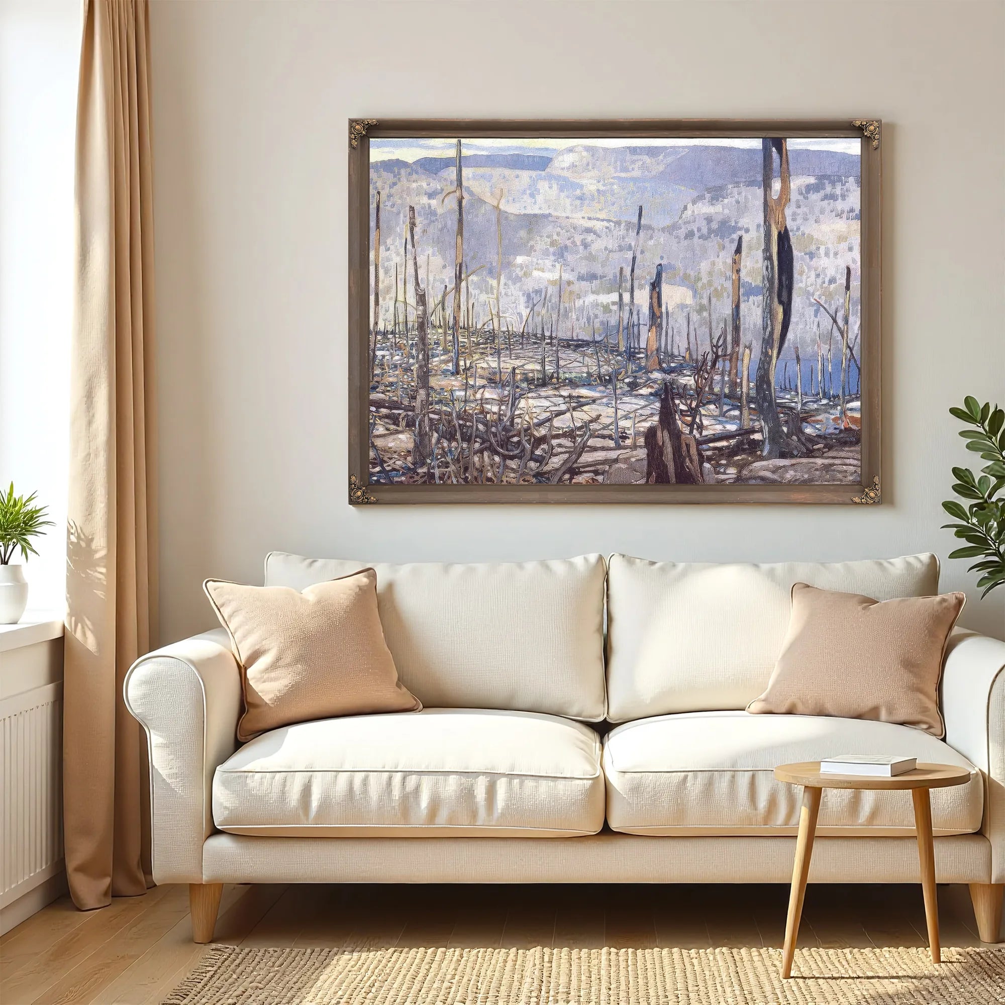 Fire Swept Algoma By Frank Johnston Fine Art Print