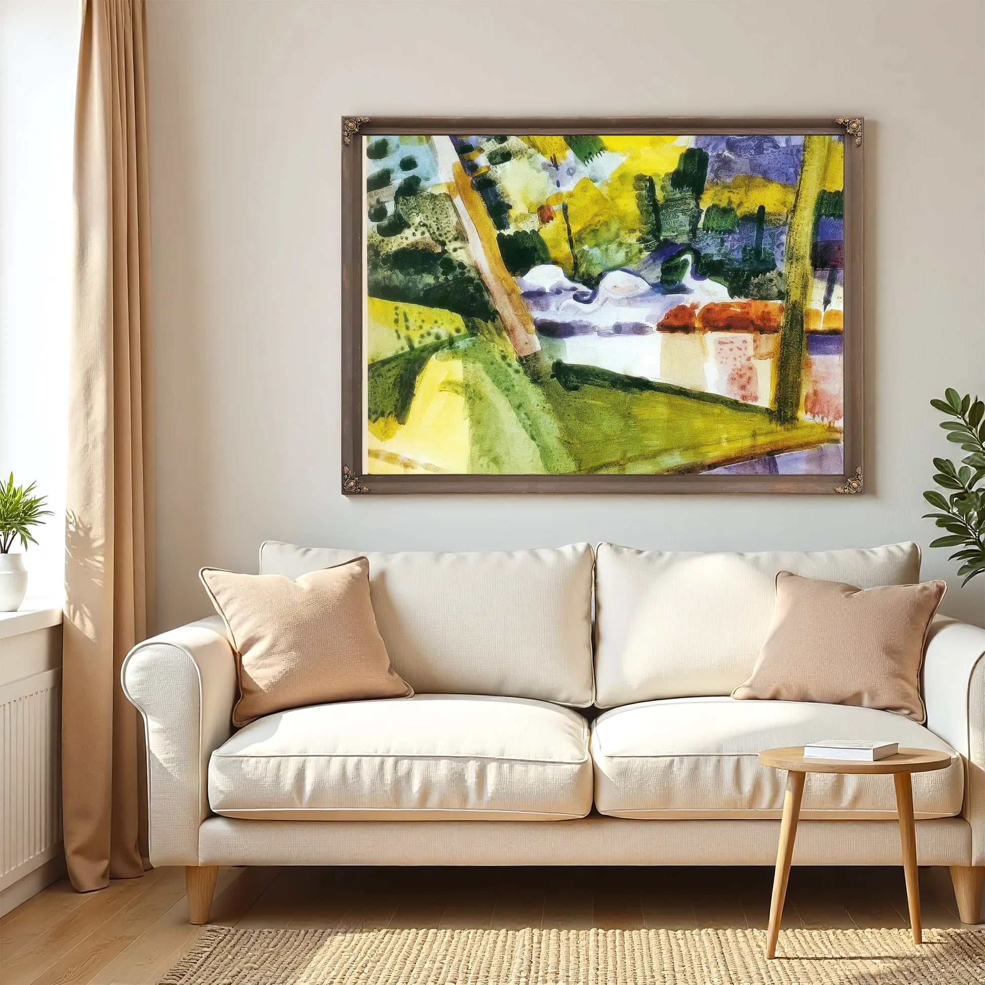 Flamingos At The Zoo By August Macke Fine Art Print