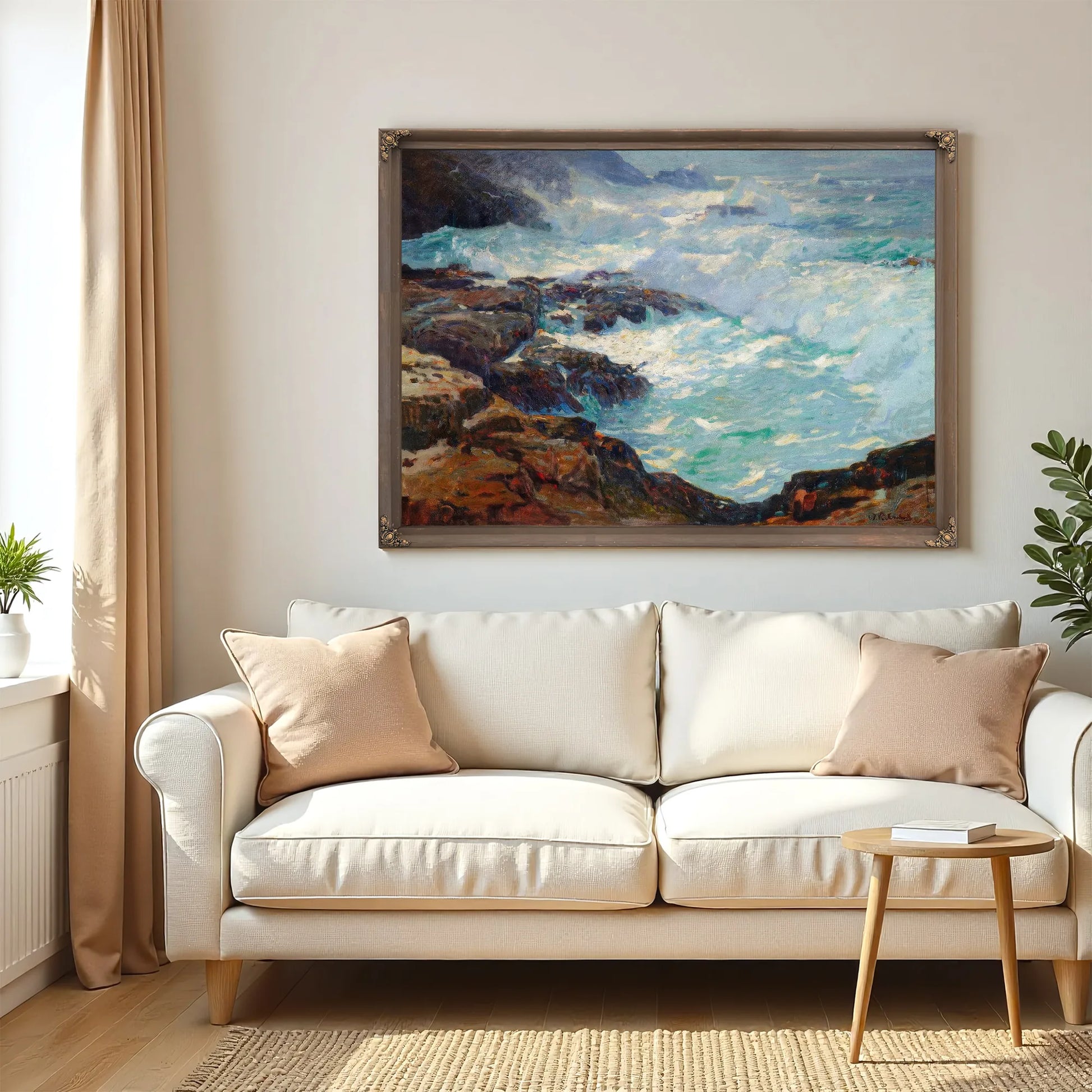 Storm Lashed Coast By William Frederick Ritschel By William Frederick Ritsche Fine Art Print